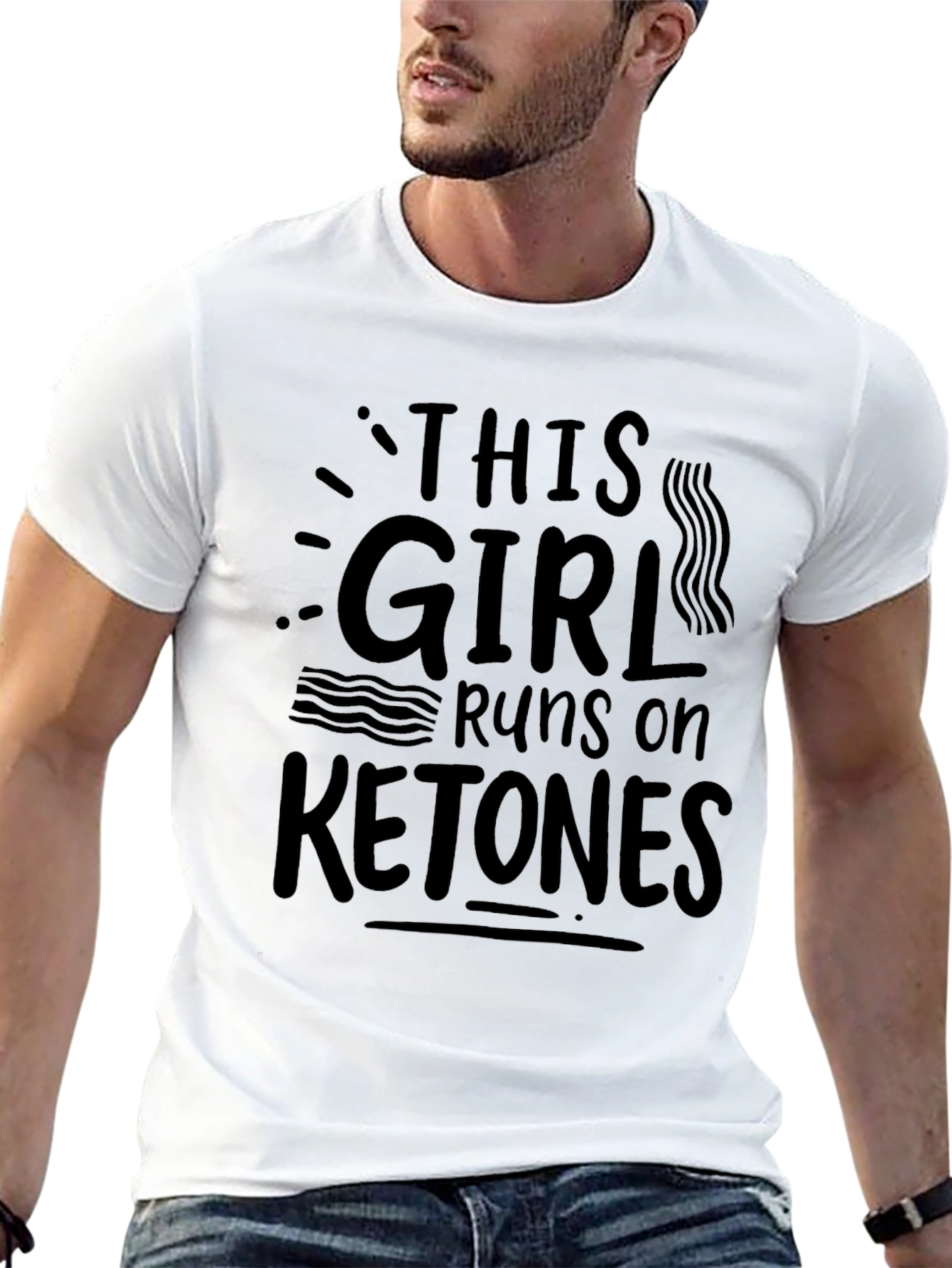 This Girl Runs on Ketones Black T-Shirt