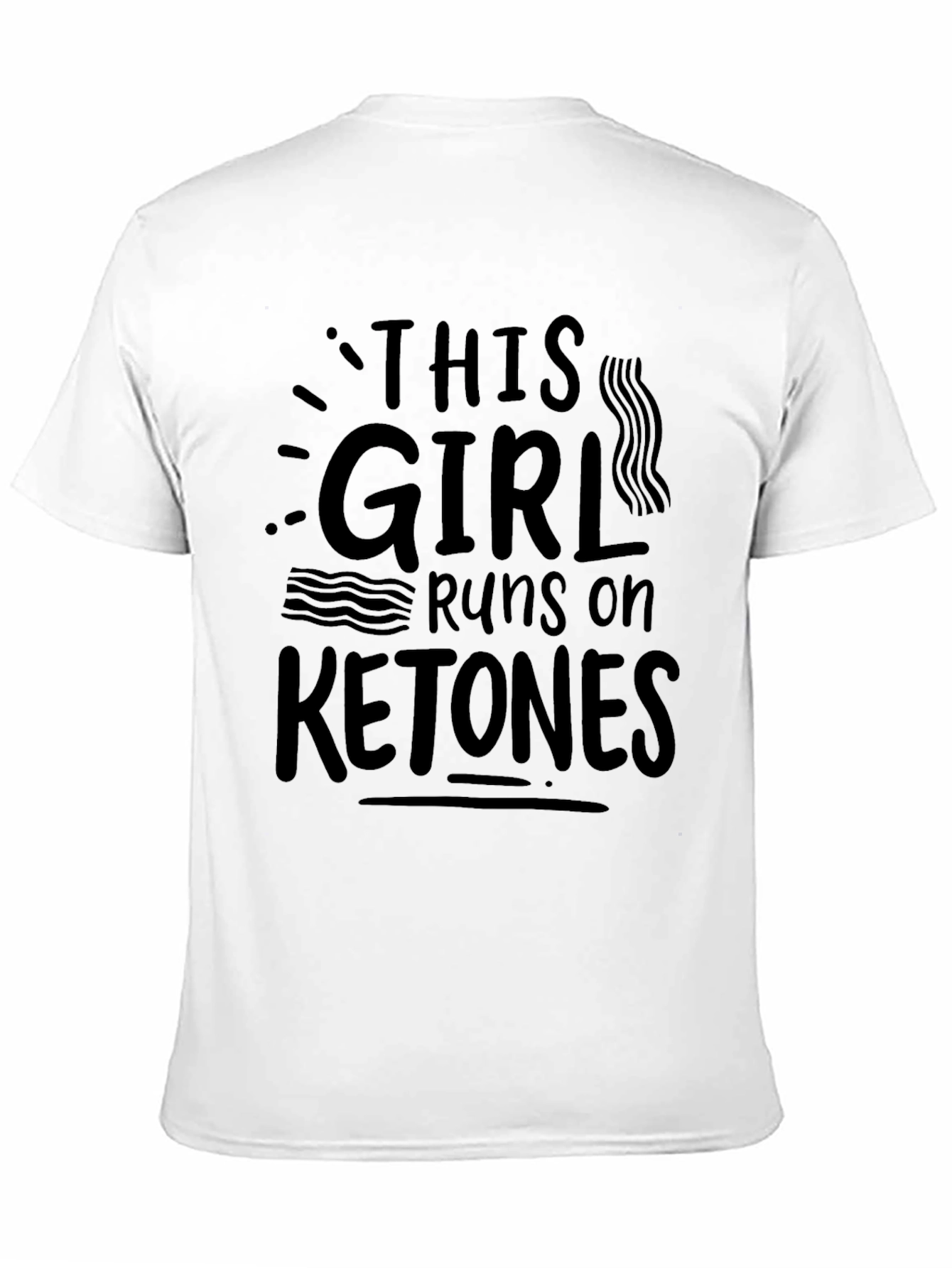 This Girl Runs on Ketones Black T-Shirt