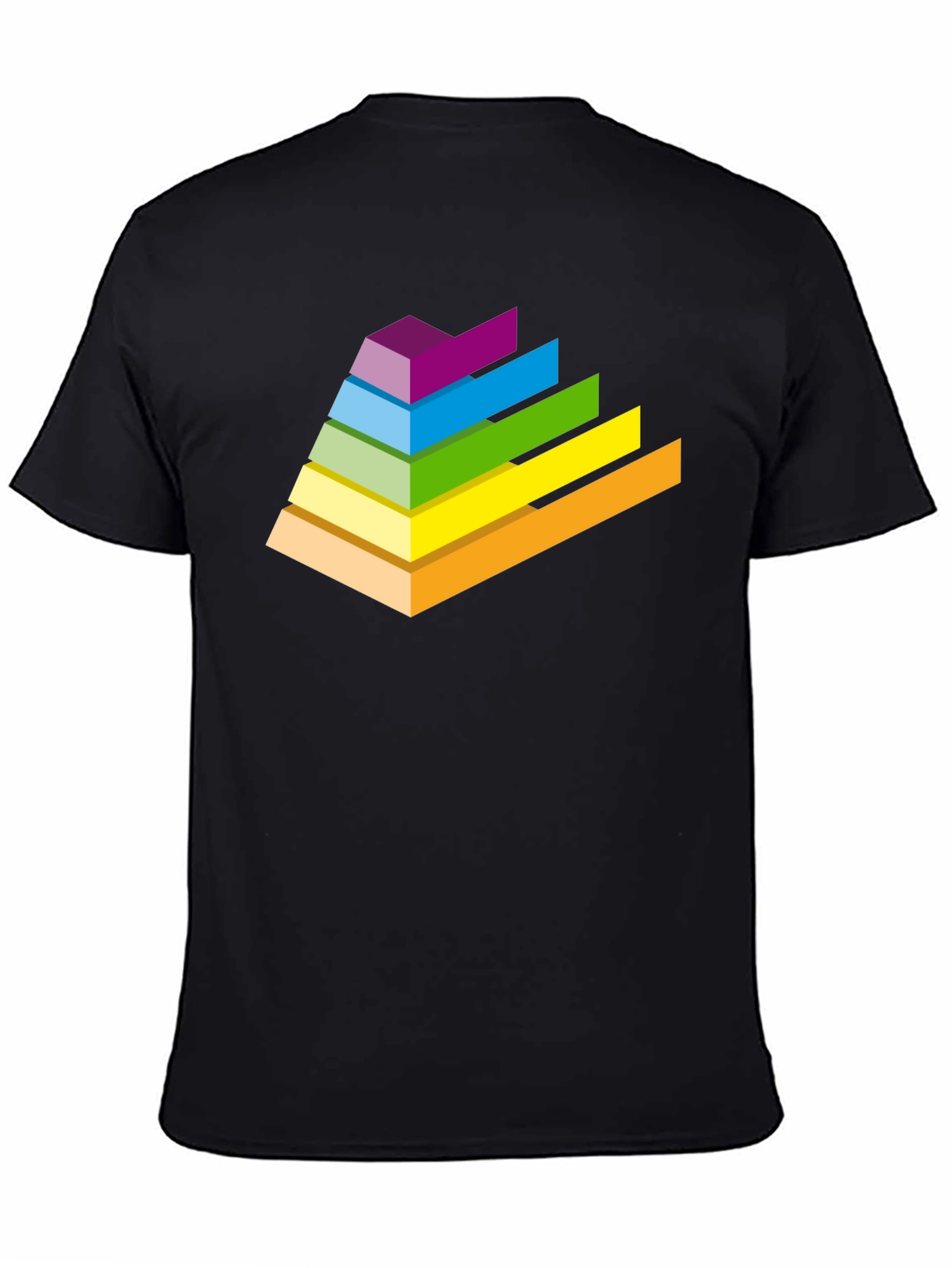 Retro Pyramid T-Shirt - Black Graphic Tee