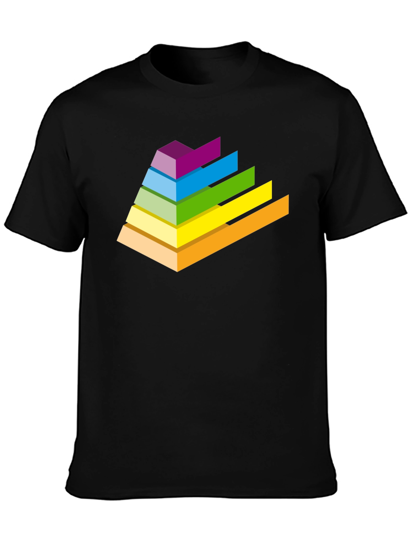 Retro Pyramid T-Shirt - Black Graphic Tee