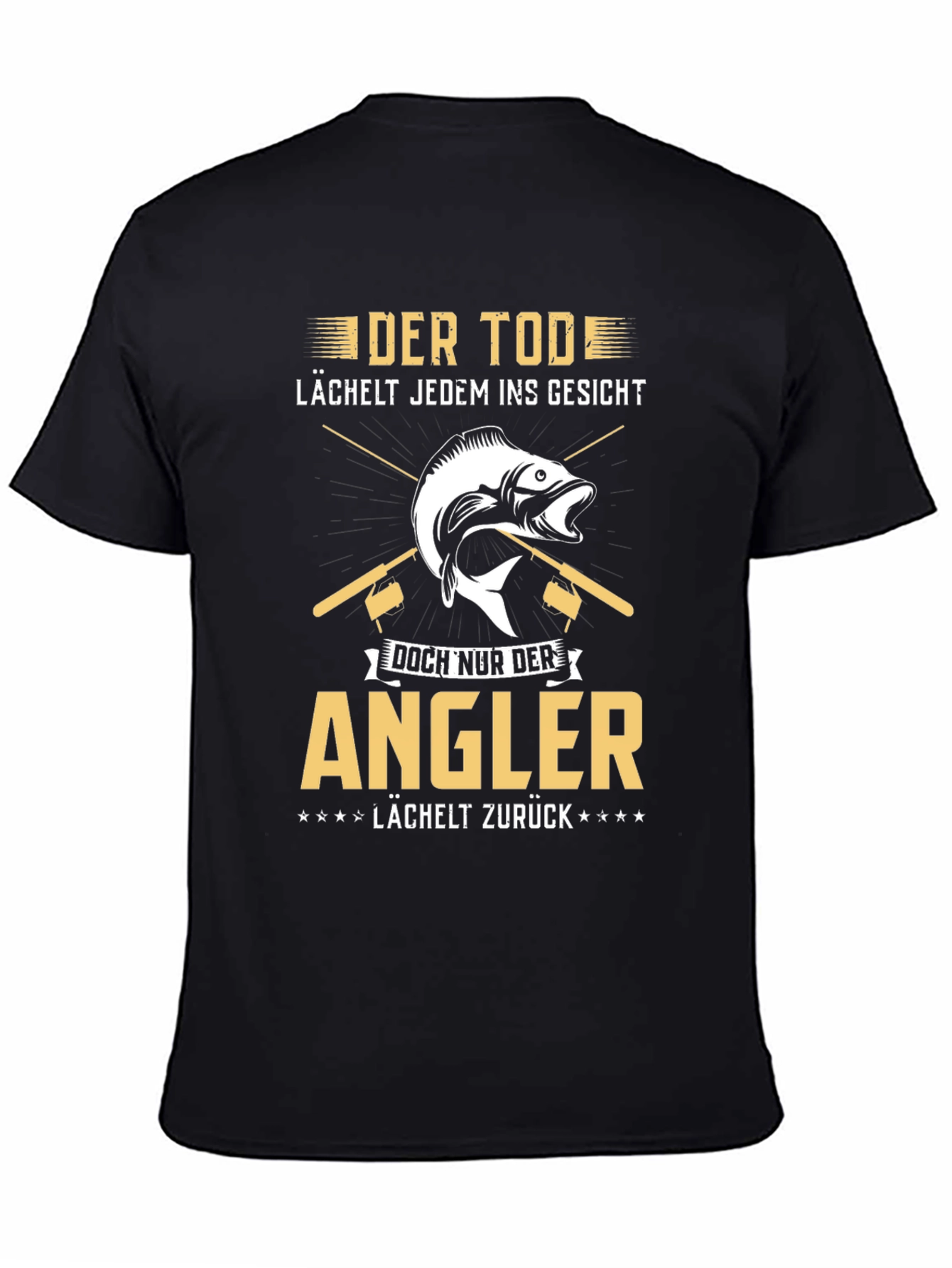 Angler T-Shirt - Death Smiles Anglers Smile Back