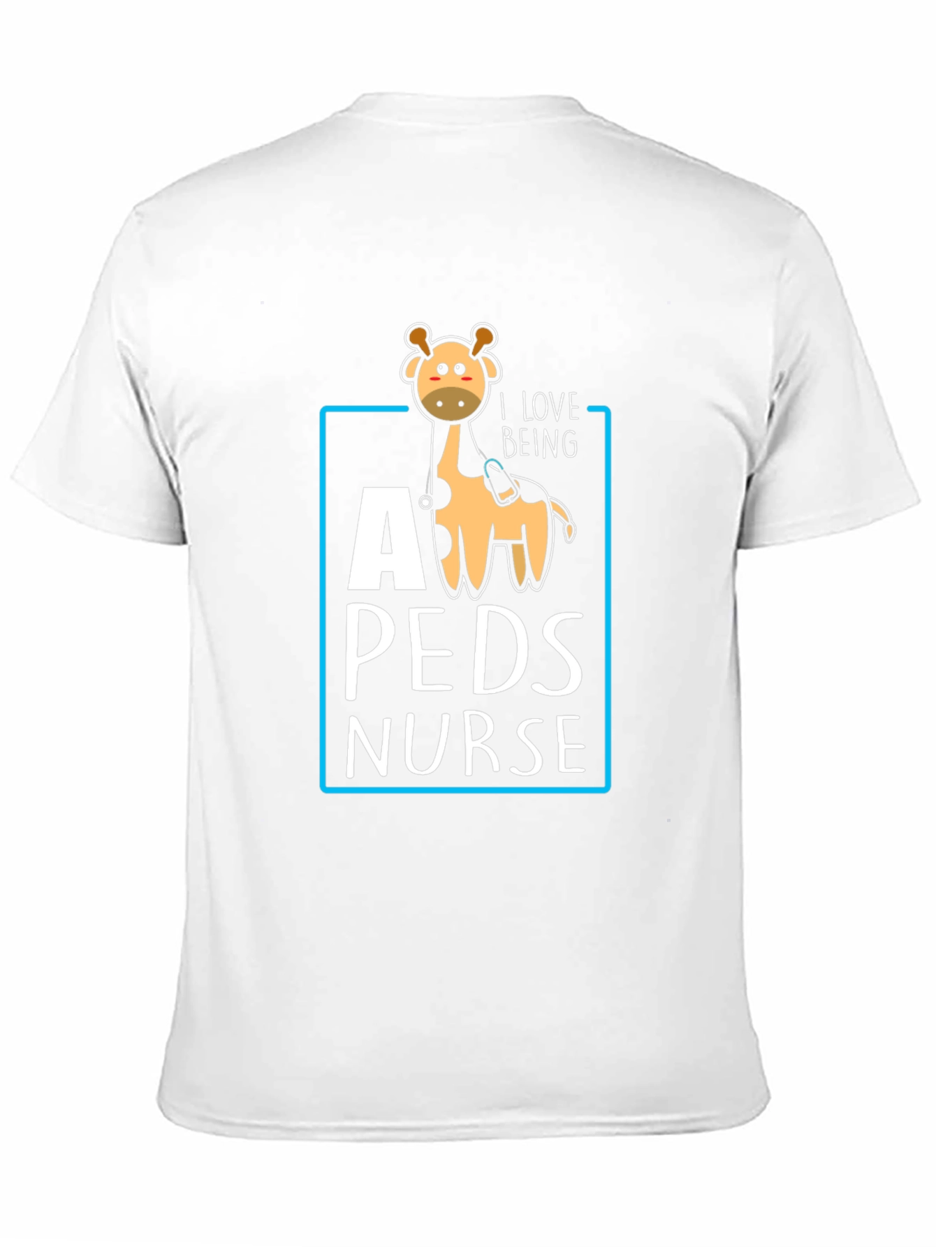 Pediatric Nurse Giraffe T-Shirt Cute Nursing Gift