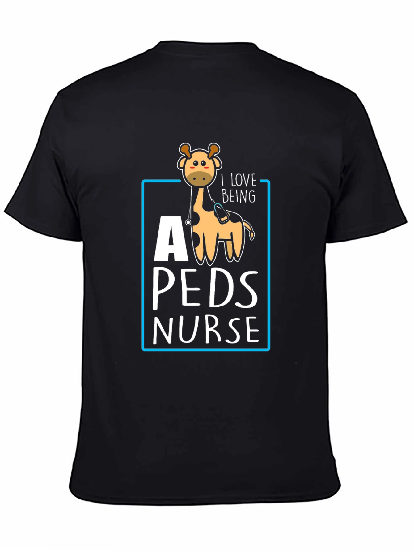 Pediatric Nurse Giraffe T-Shirt Cute Nursing Gift
