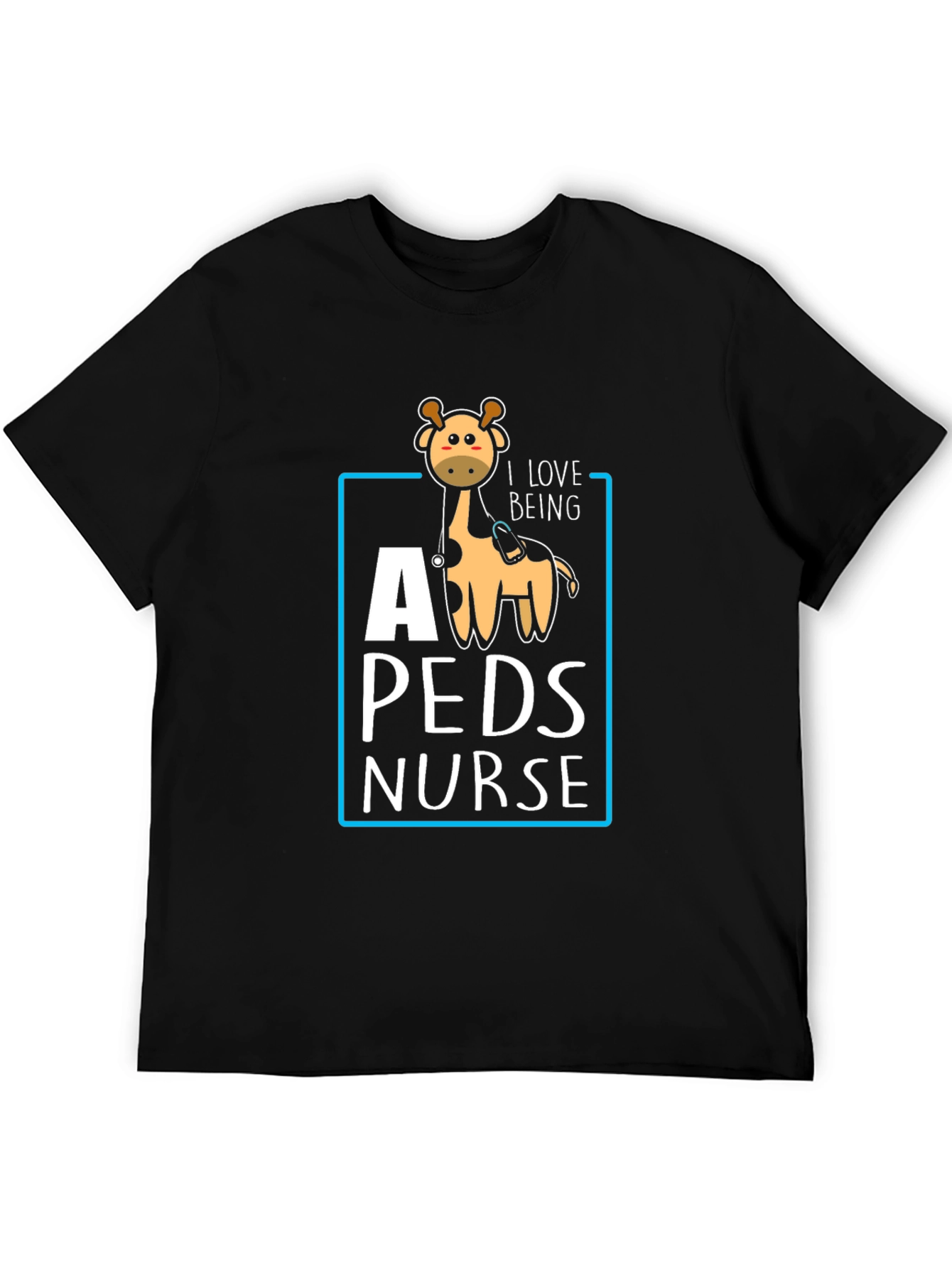 Pediatric Nurse Giraffe T-Shirt Cute Nursing Gift