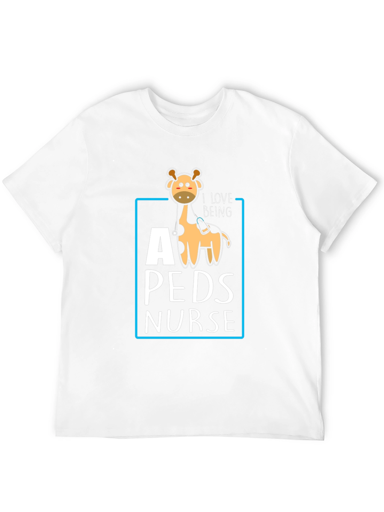 Pediatric Nurse Giraffe T-Shirt Cute Nursing Gift