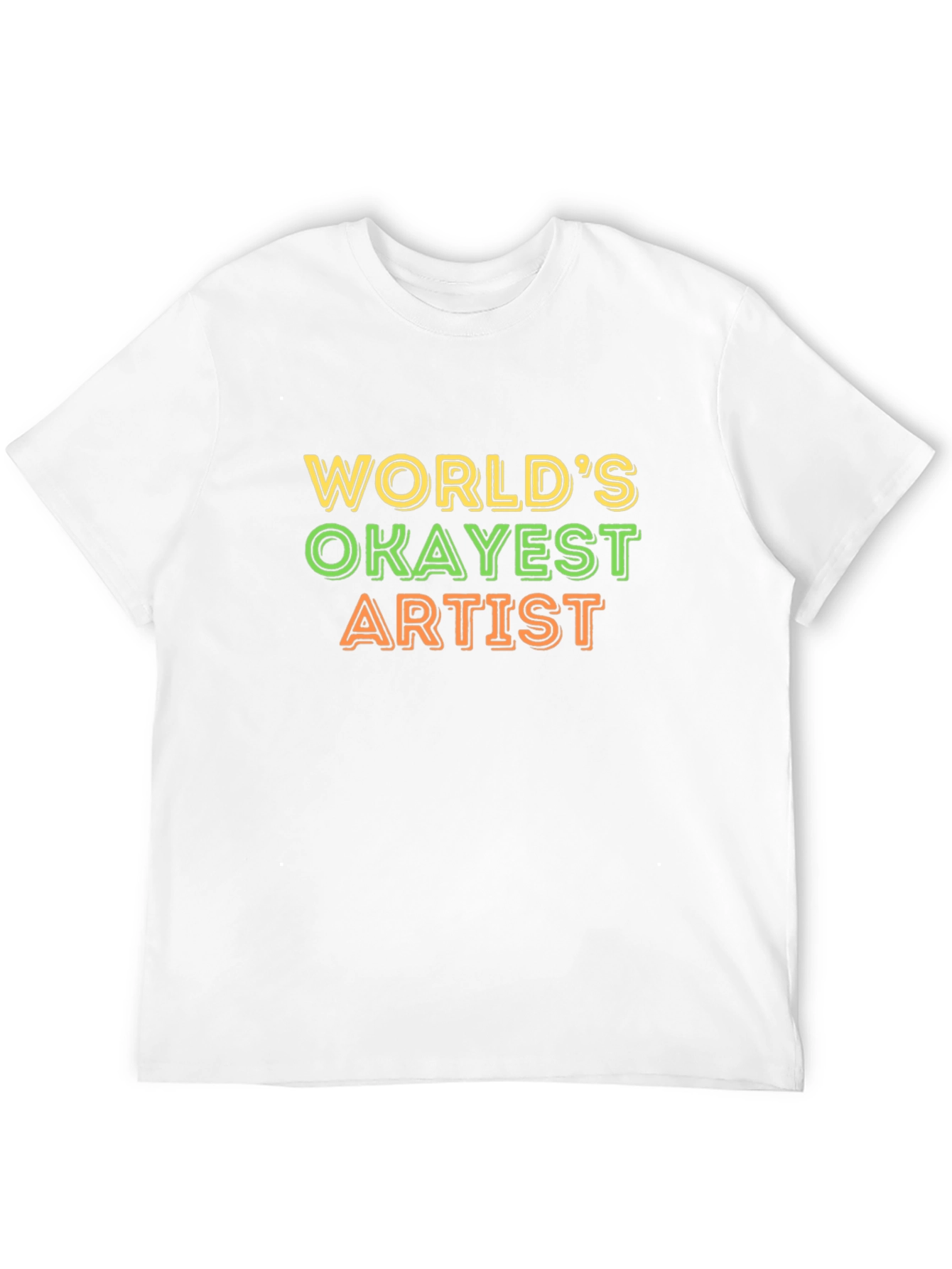 Worlds Okayest Artist Black T-Shirt