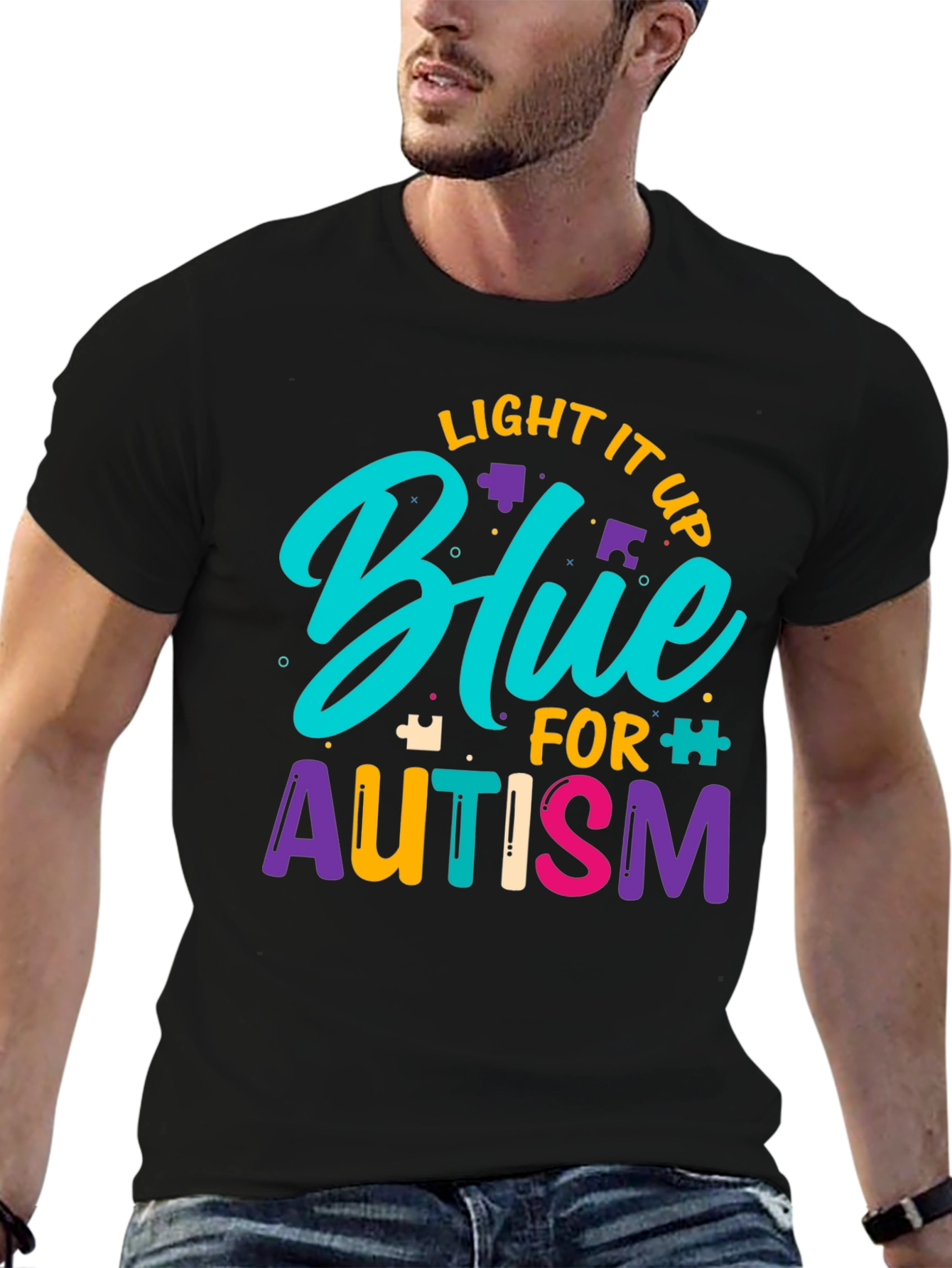 Light It Up Blue Autism Awareness T-Shirt