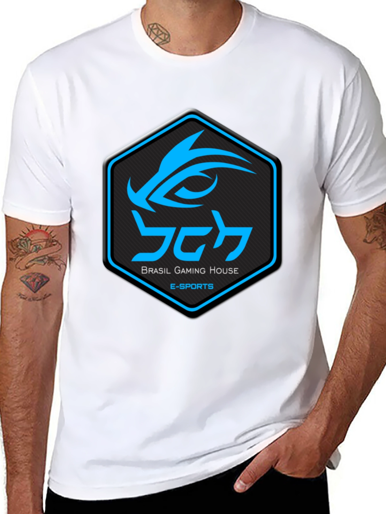 Brasil Gaming House E-Sports Black T-Shirt