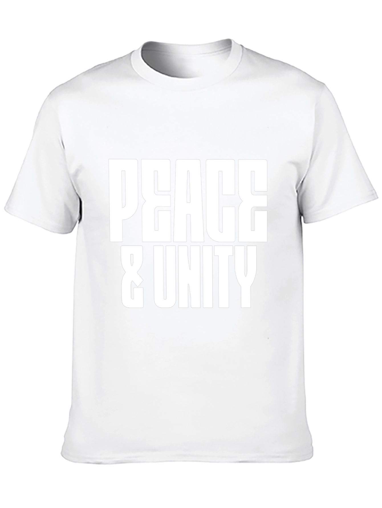 Peace & Unity Graphic Black T-Shirt