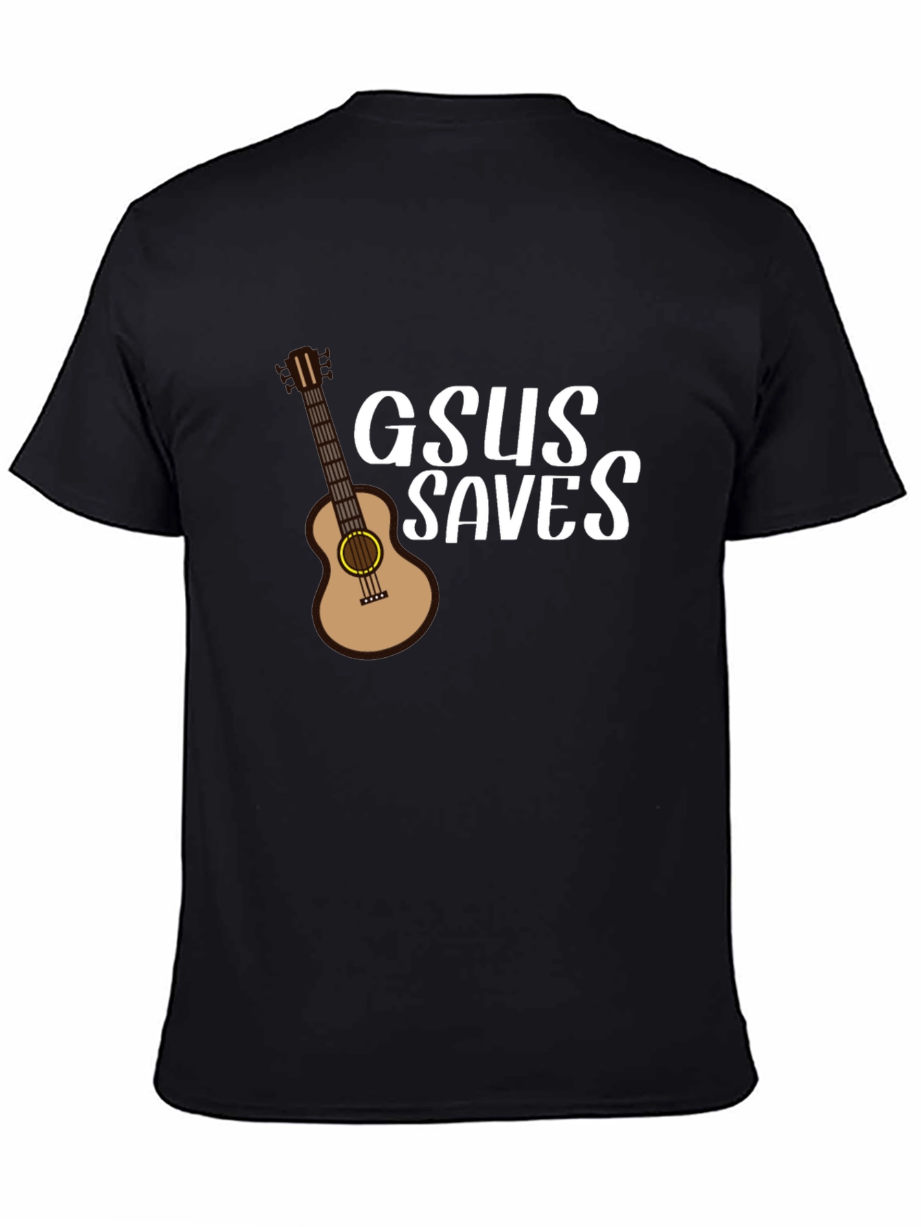 GSUS Saves Graphic T-Shirt - Black Cotton Tee
