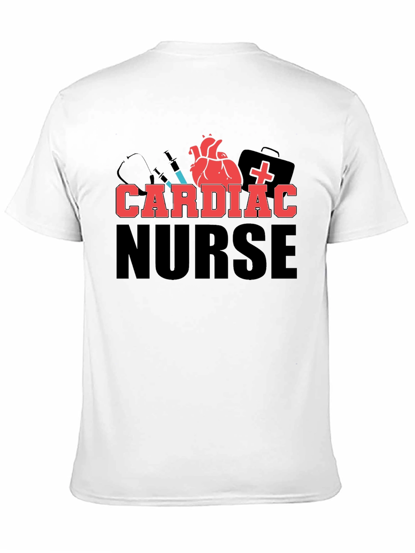Cardiac Nurse T-Shirt - Heart & Medical Design