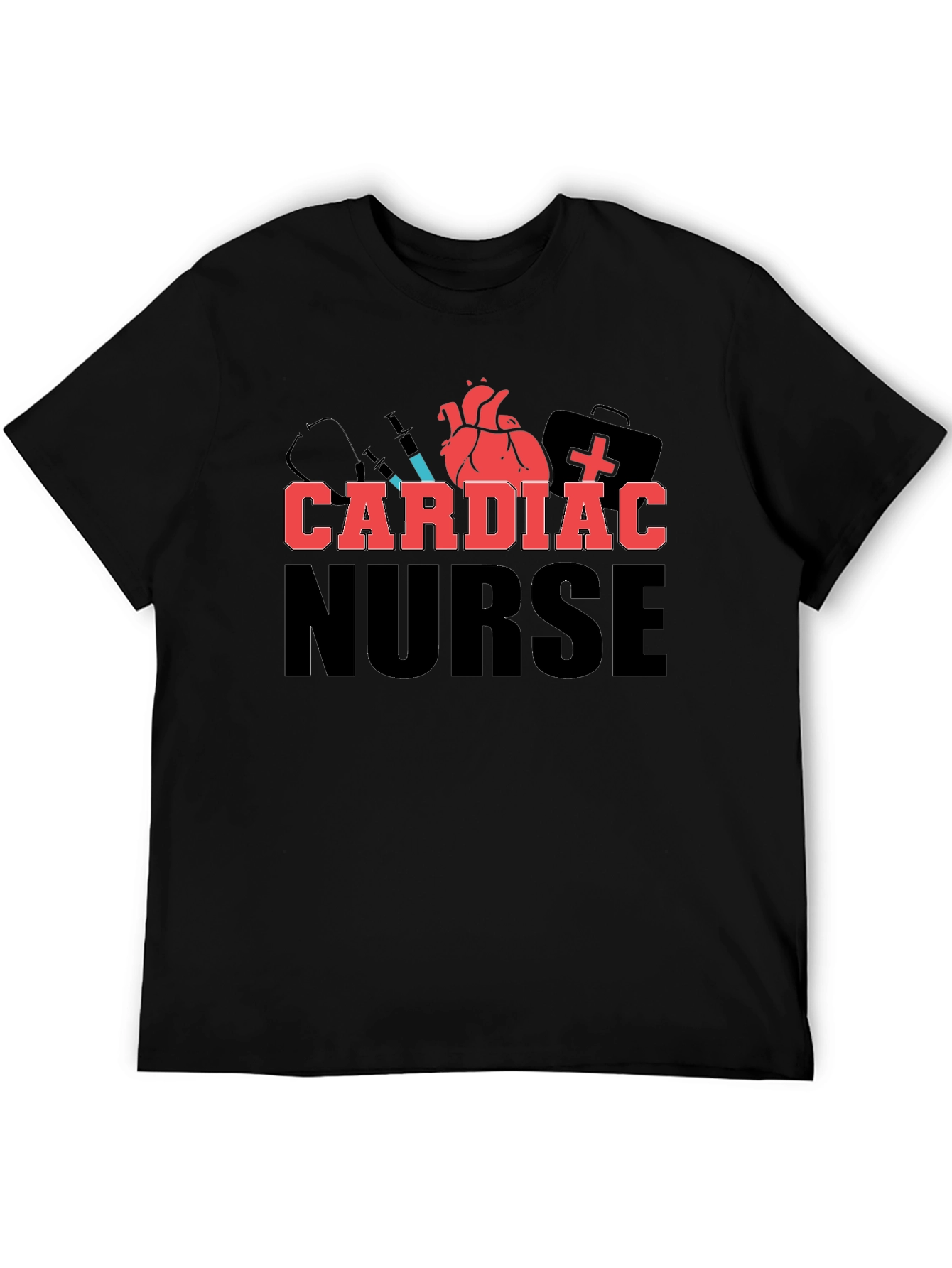 Cardiac Nurse T-Shirt - Heart & Medical Design