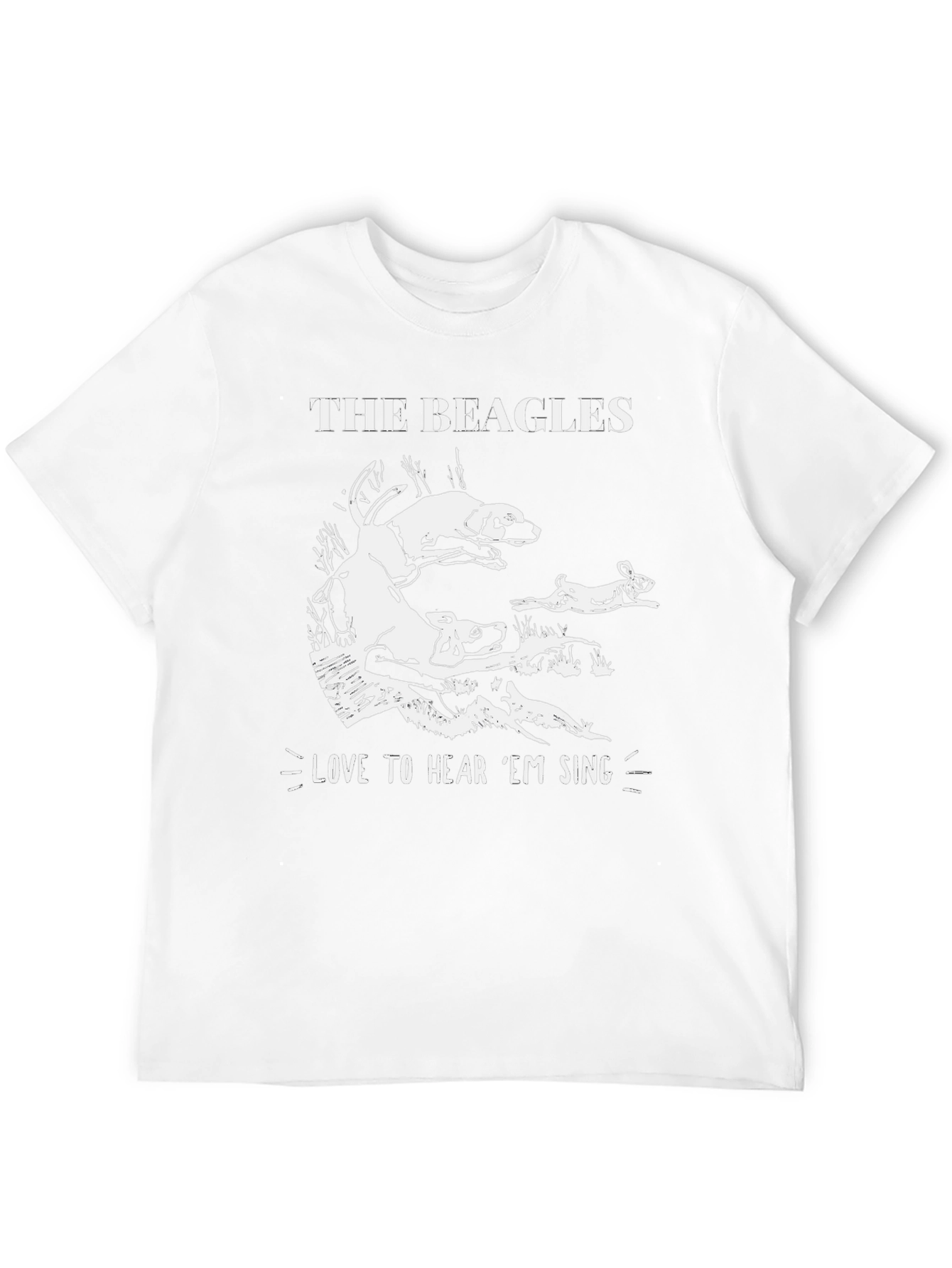 The Beagles Mens Graphic T-Shirt - Hear Em Sing!
