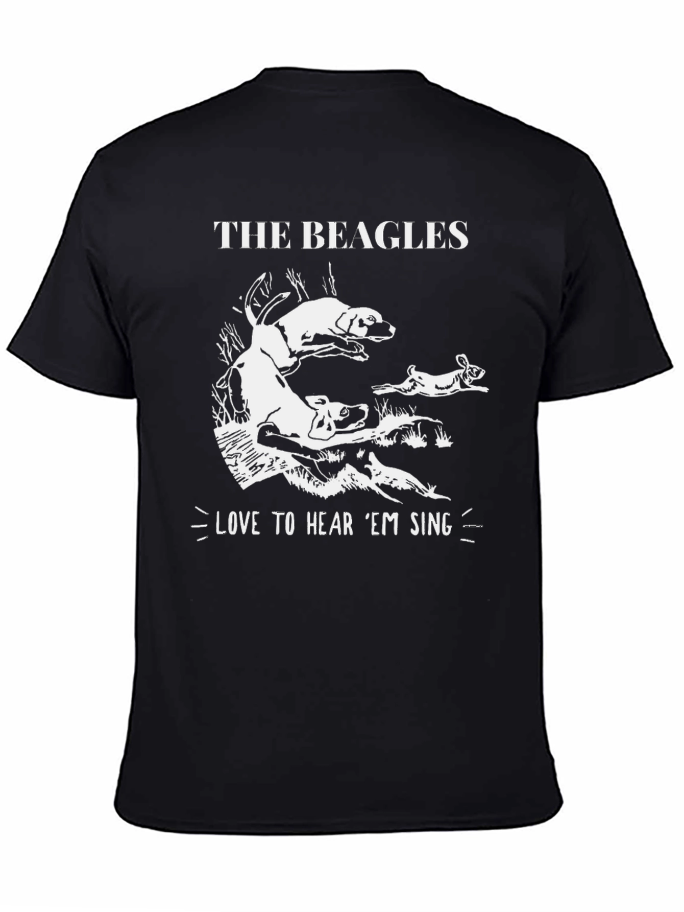 The Beagles Mens Graphic T-Shirt - Hear Em Sing!