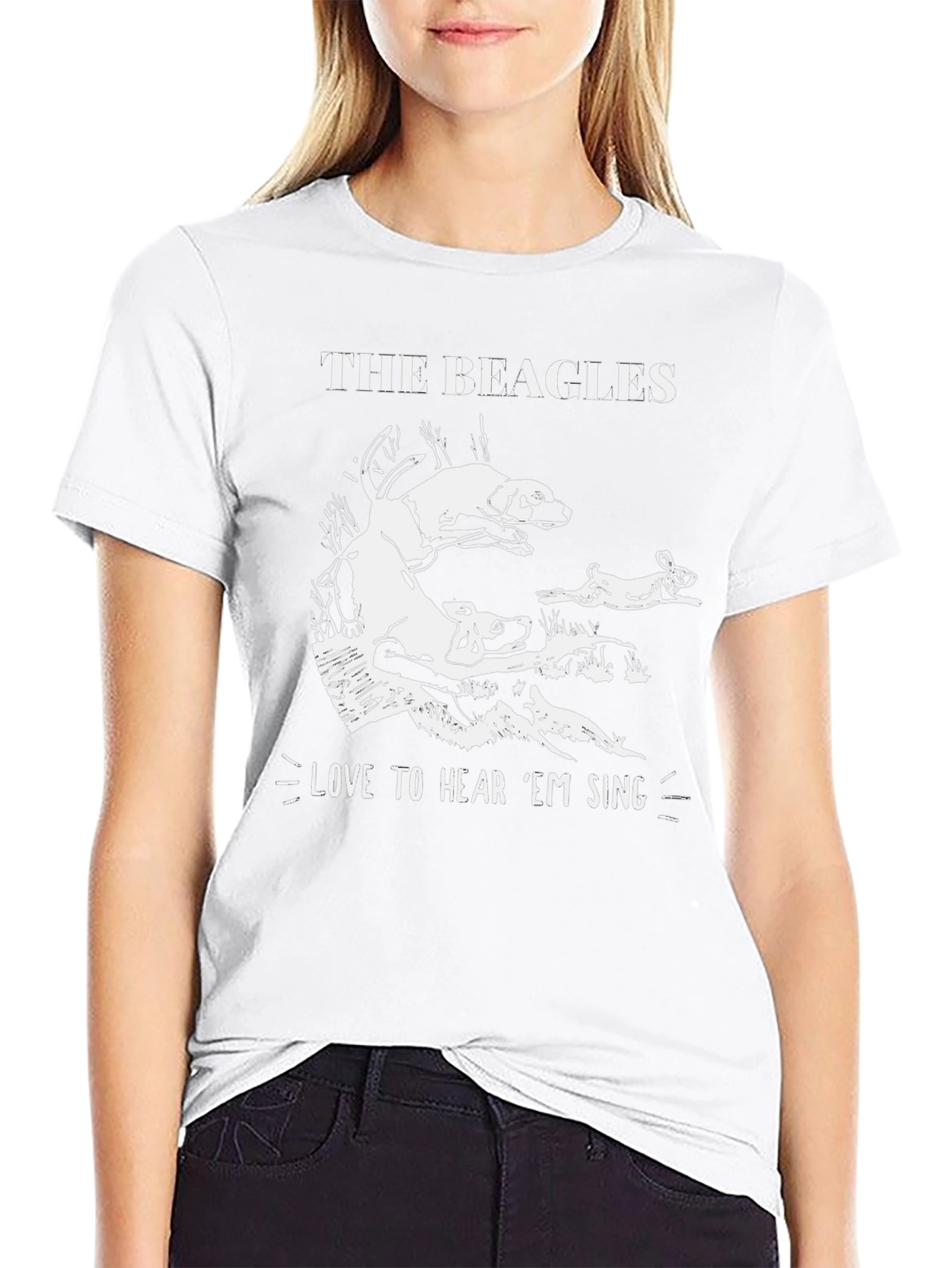The Beagles Mens Graphic T-Shirt - Hear Em Sing!