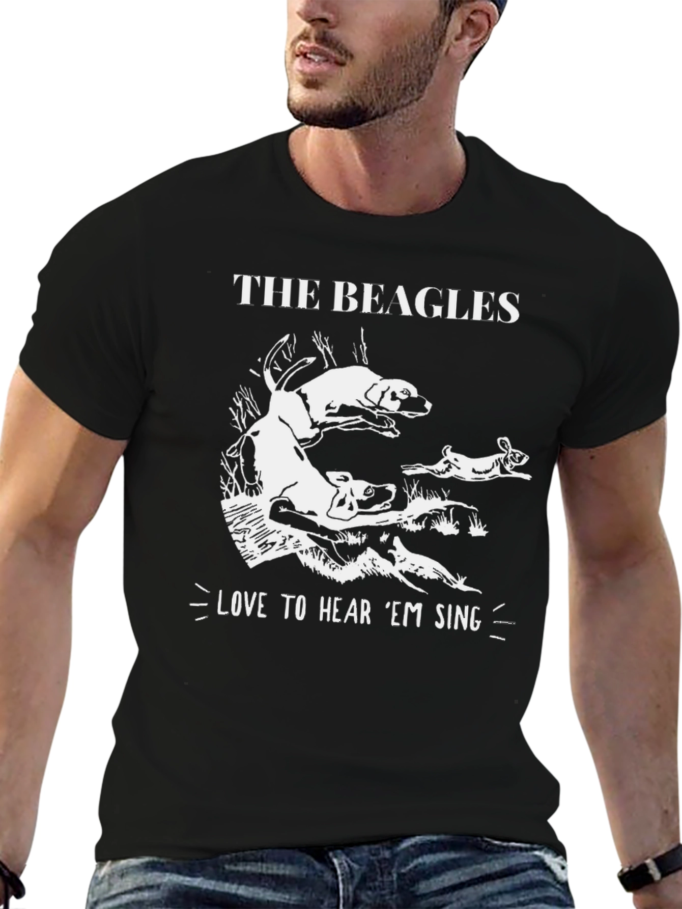 The Beagles Mens Graphic T-Shirt - Hear Em Sing!