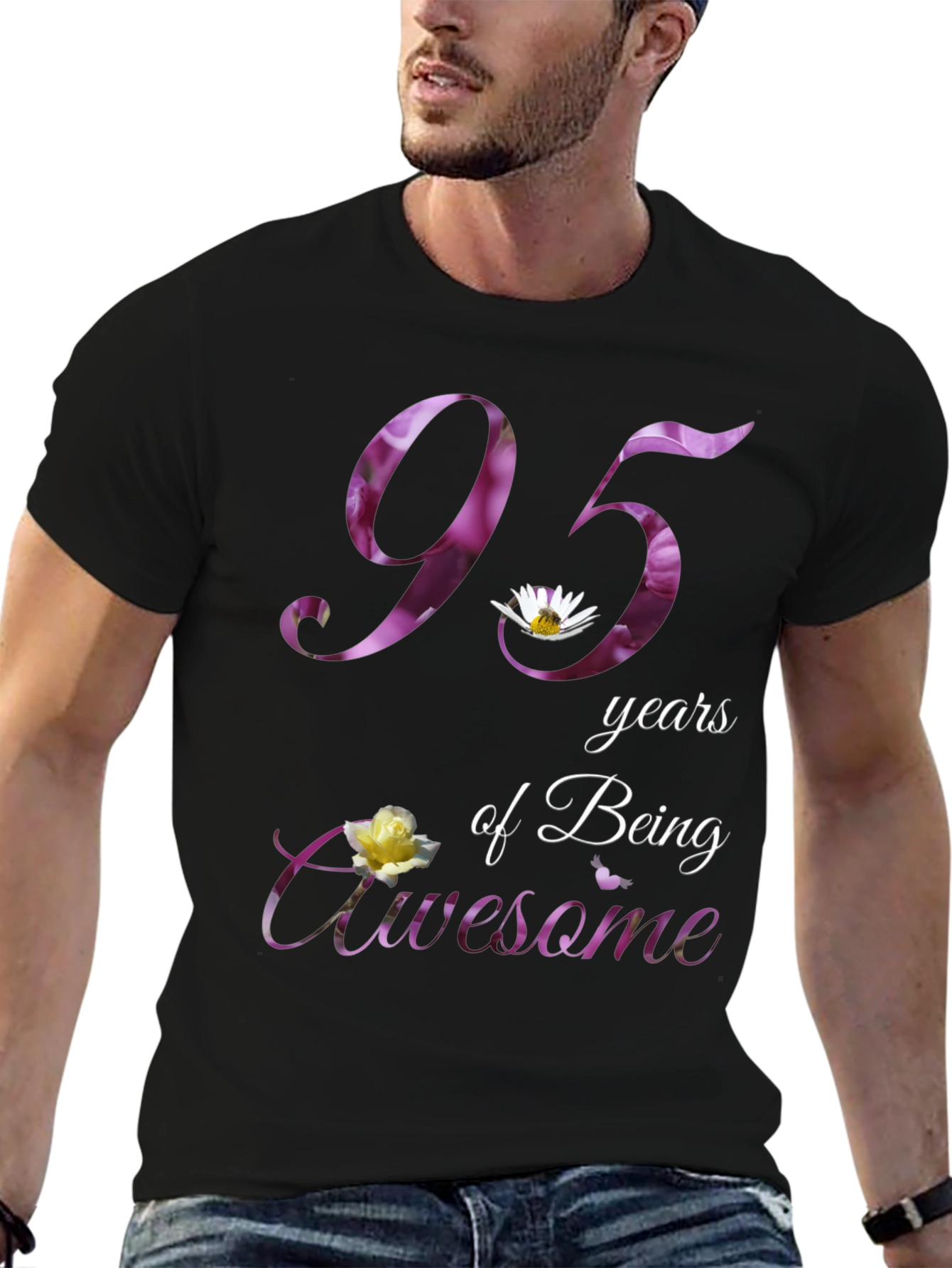 95 Years of Being Awesome Graphic T-Shirt