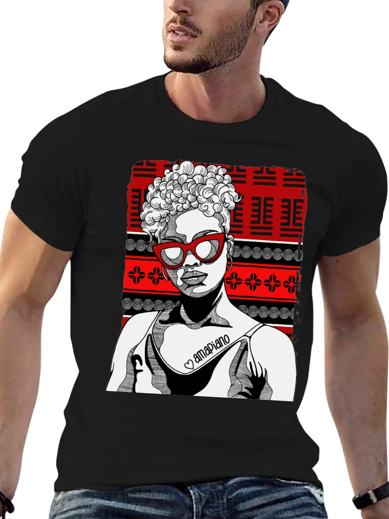 Afrocentric Amapiano T-Shirt - Stylish Graphic Tee
