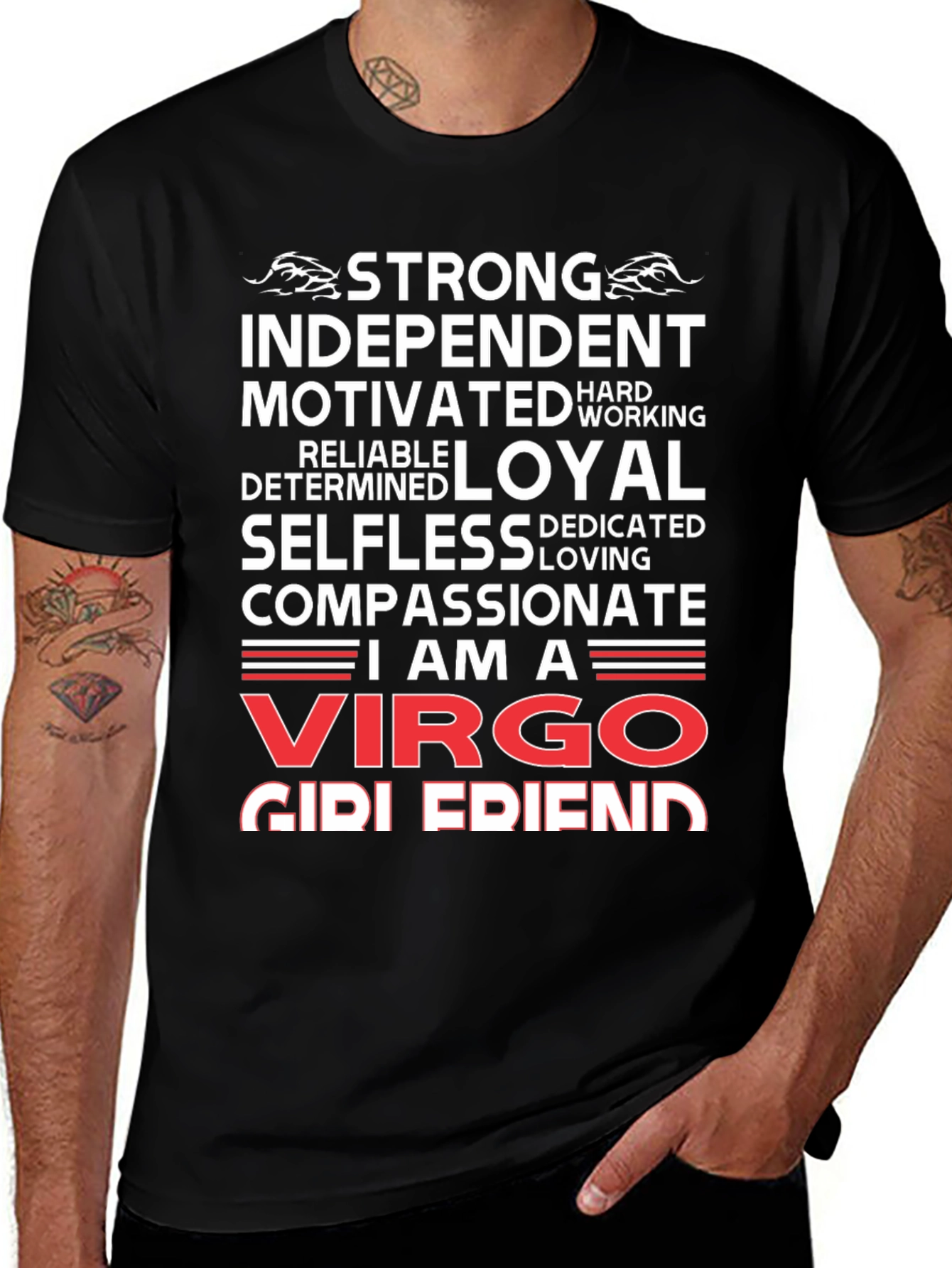 Virgo Zodiac Girl Friend Graphic T-Shirt