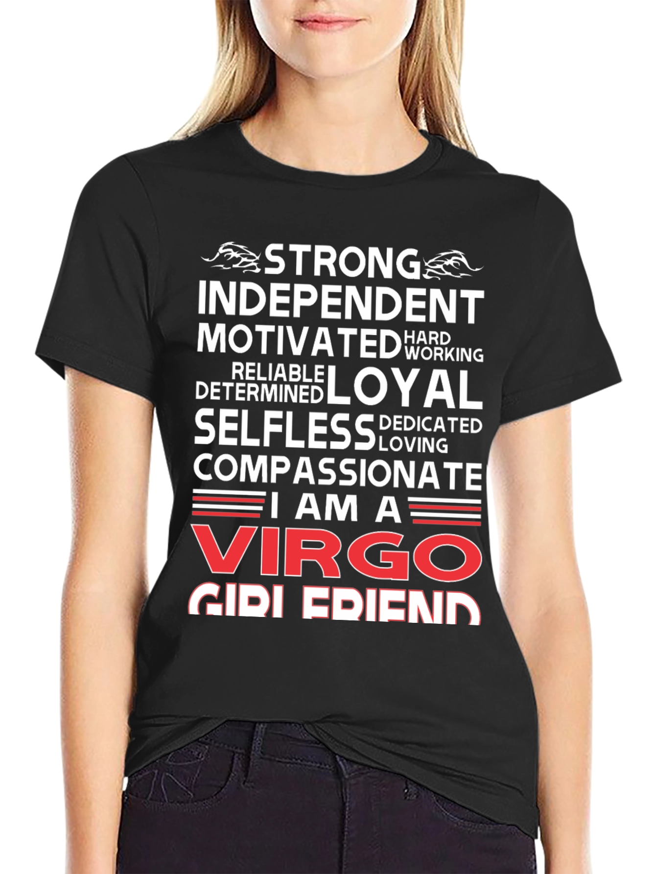 Virgo Zodiac Girl Friend Graphic T-Shirt