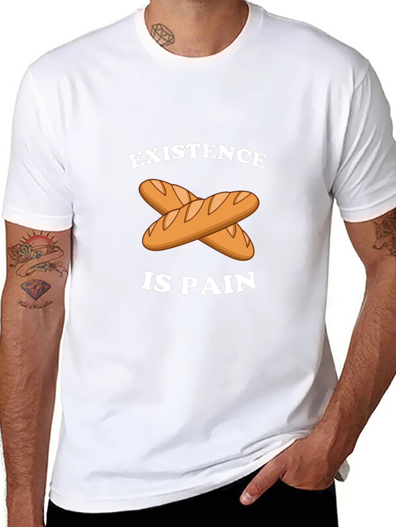 Existence is Pain Baguette T-Shirt