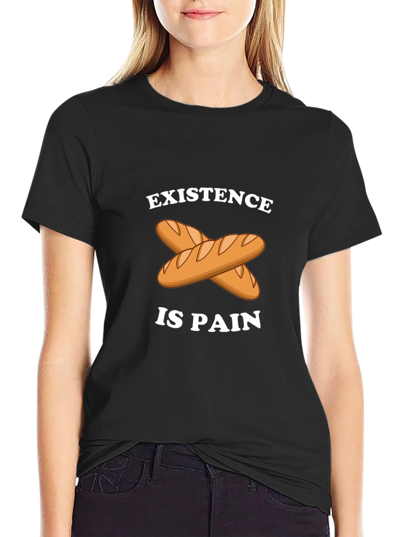 Existence is Pain Baguette T-Shirt