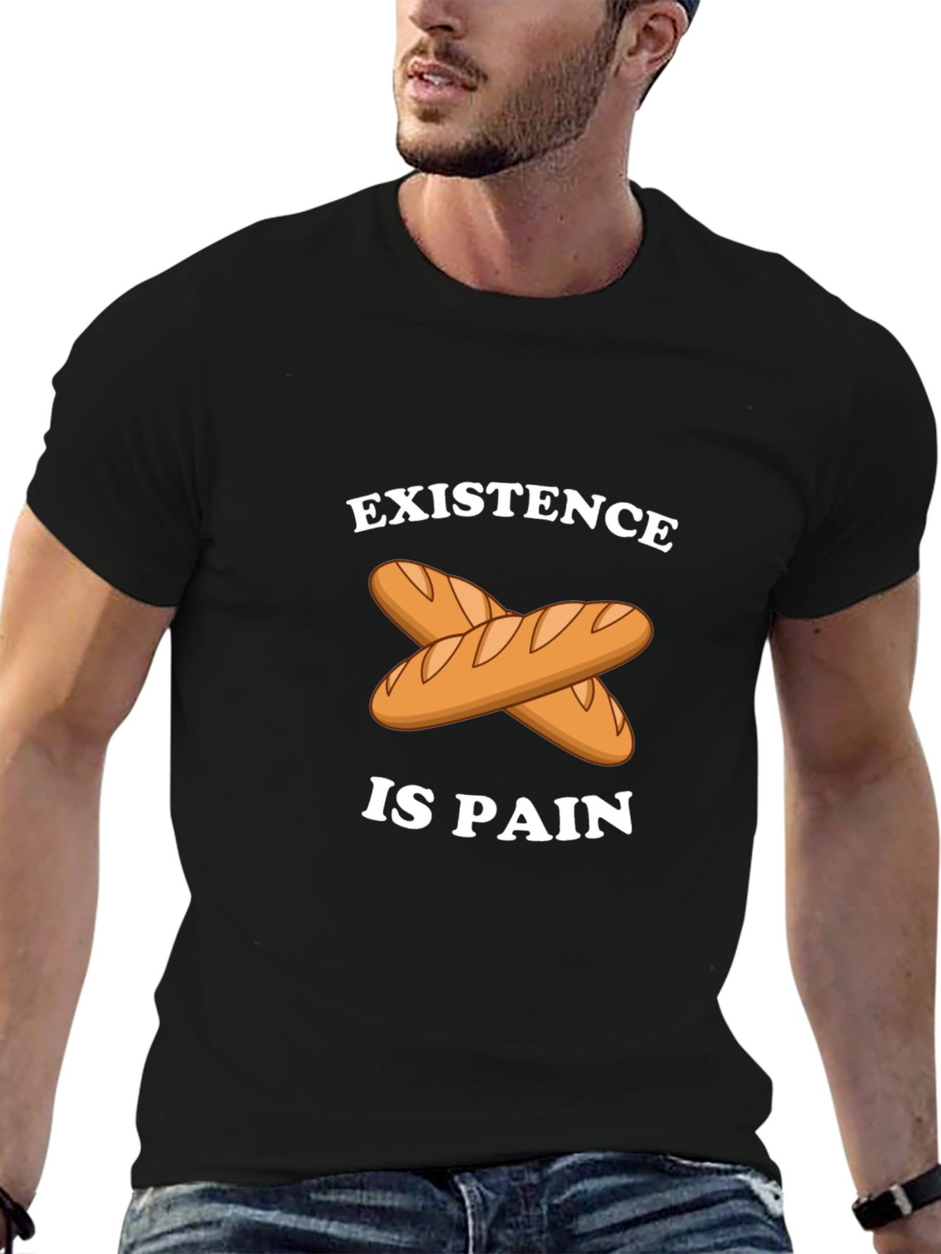 Existence is Pain Baguette T-Shirt