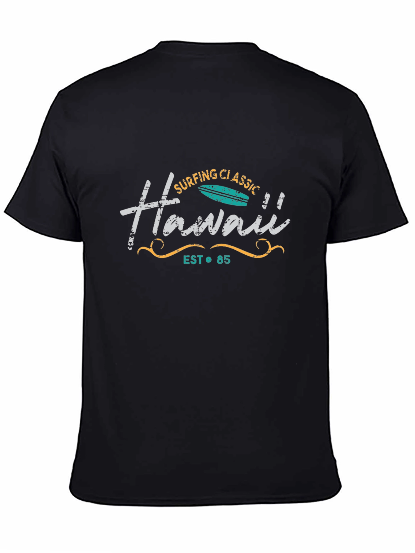 Hawaii Surfing Classic Graphic T-Shirt