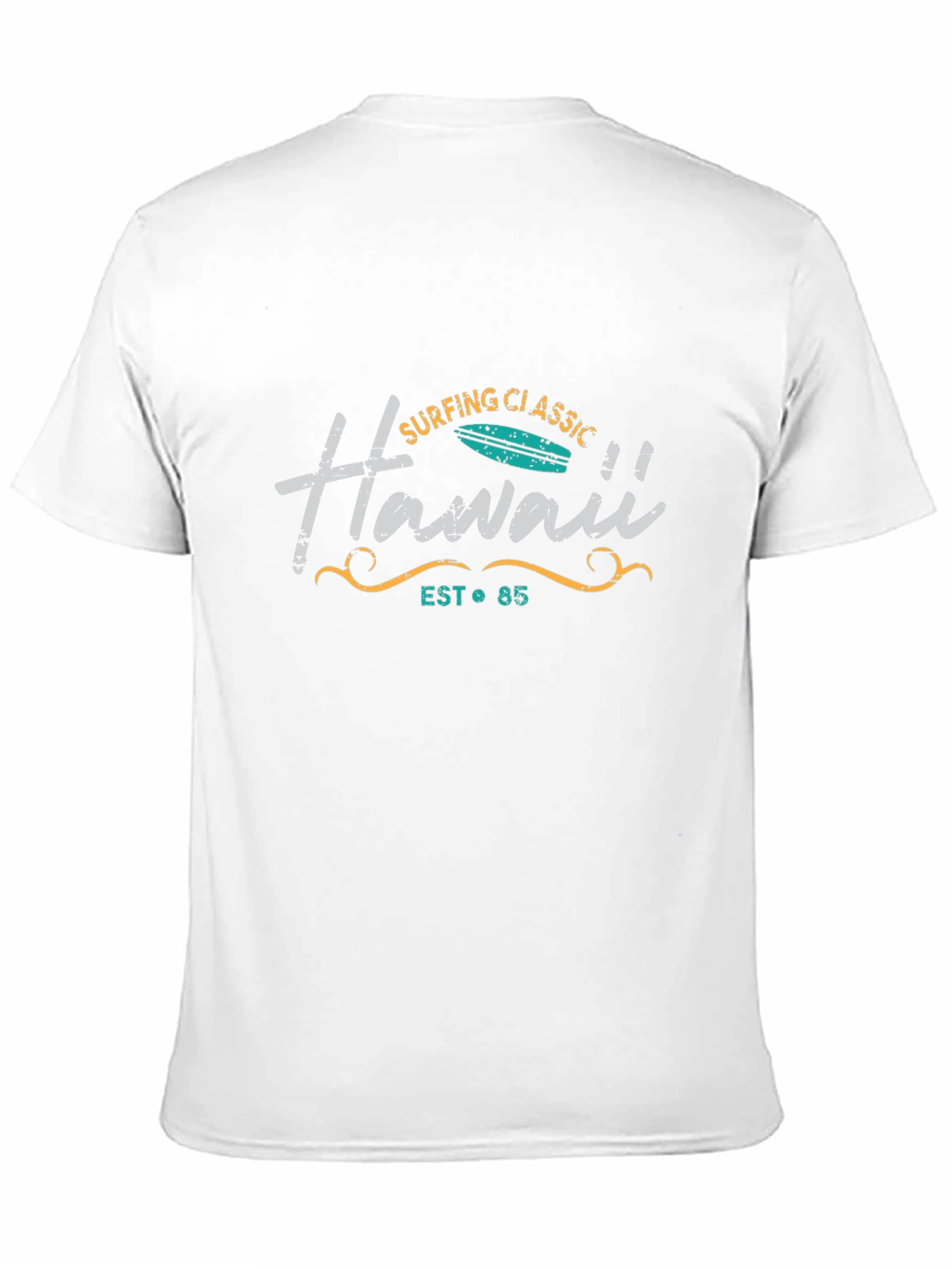Hawaii Surfing Classic Graphic T-Shirt