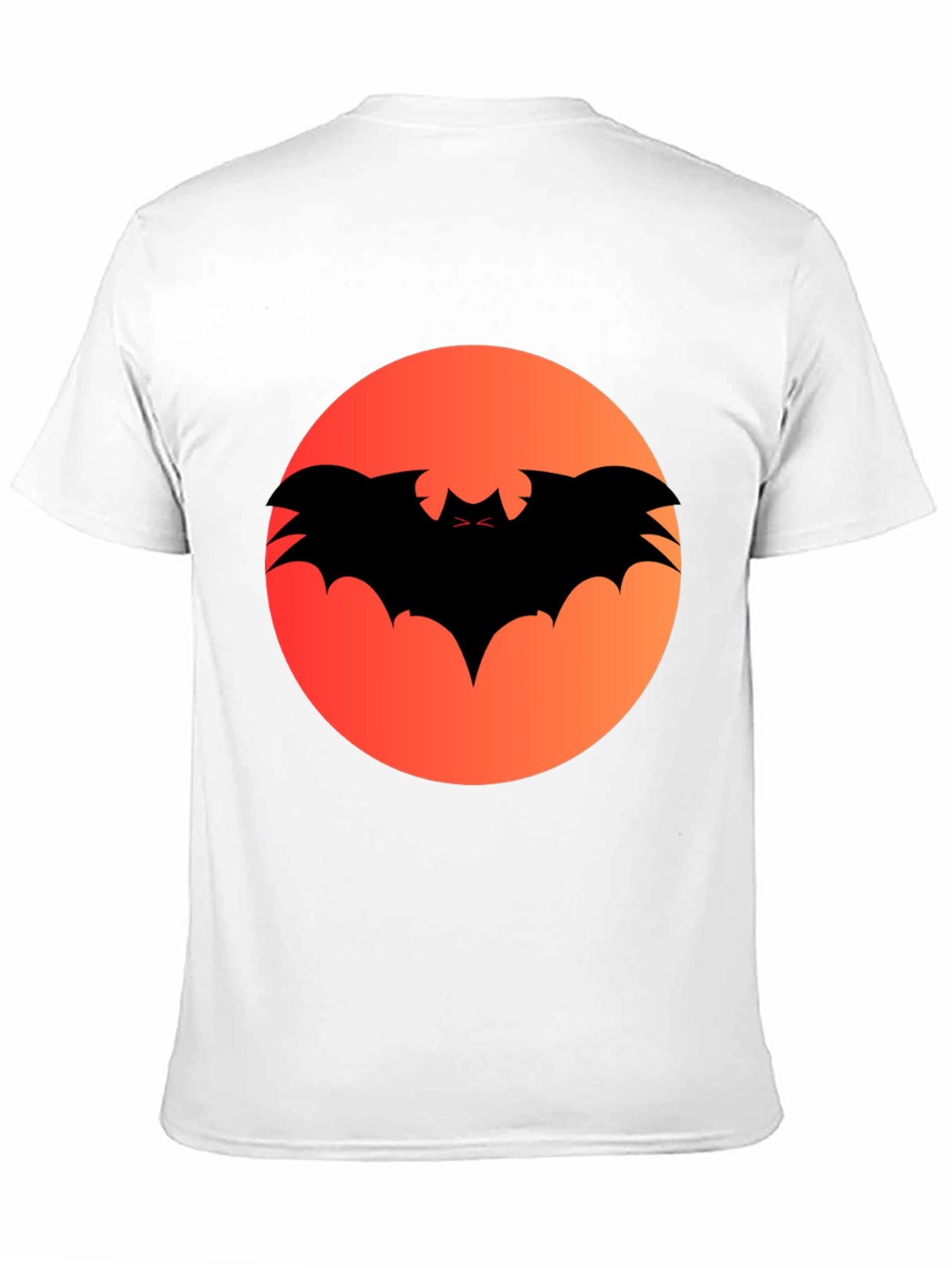 Halloween Bat Silhouette Graphic Tee