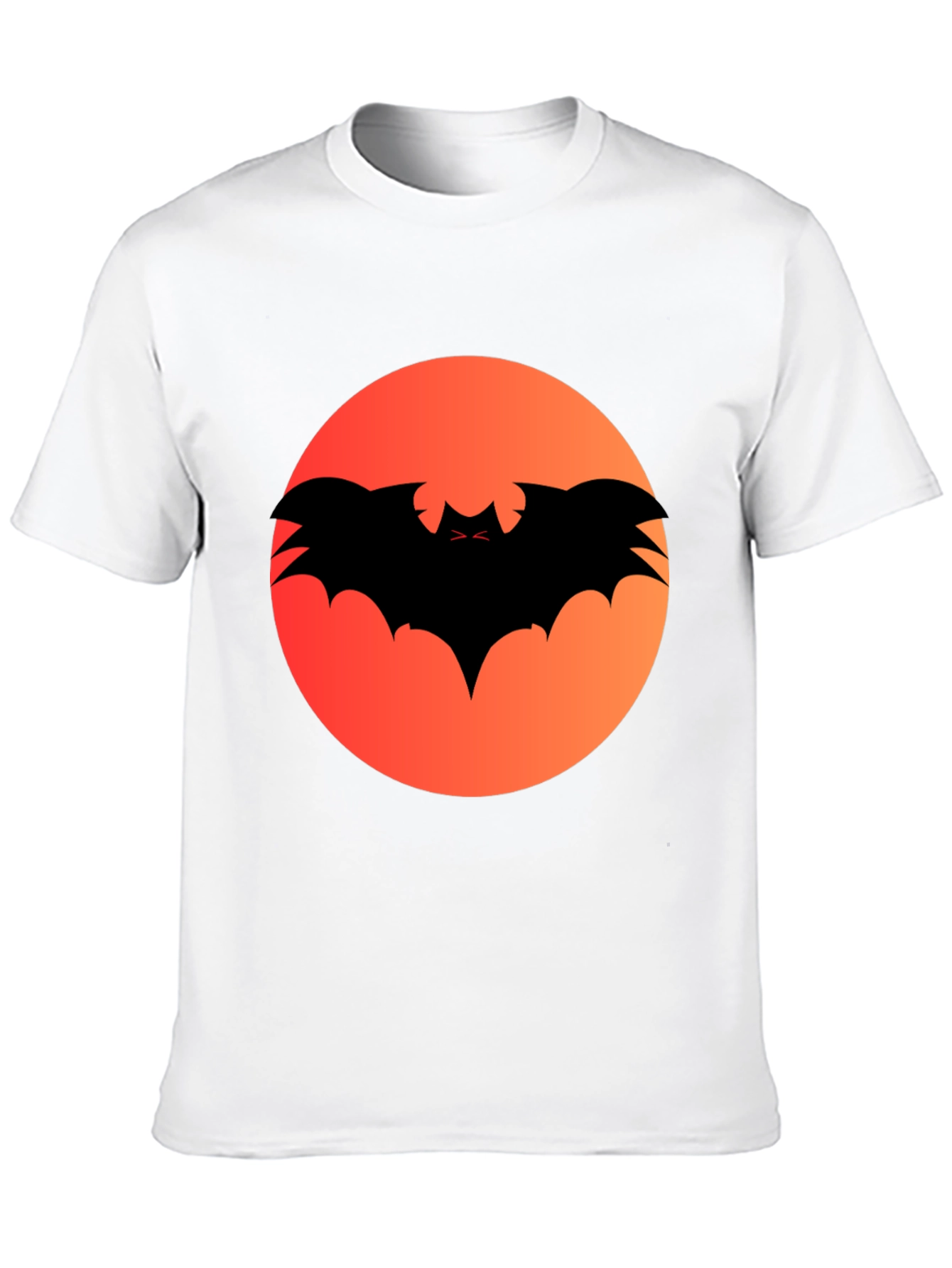 Halloween Bat Silhouette Graphic Tee