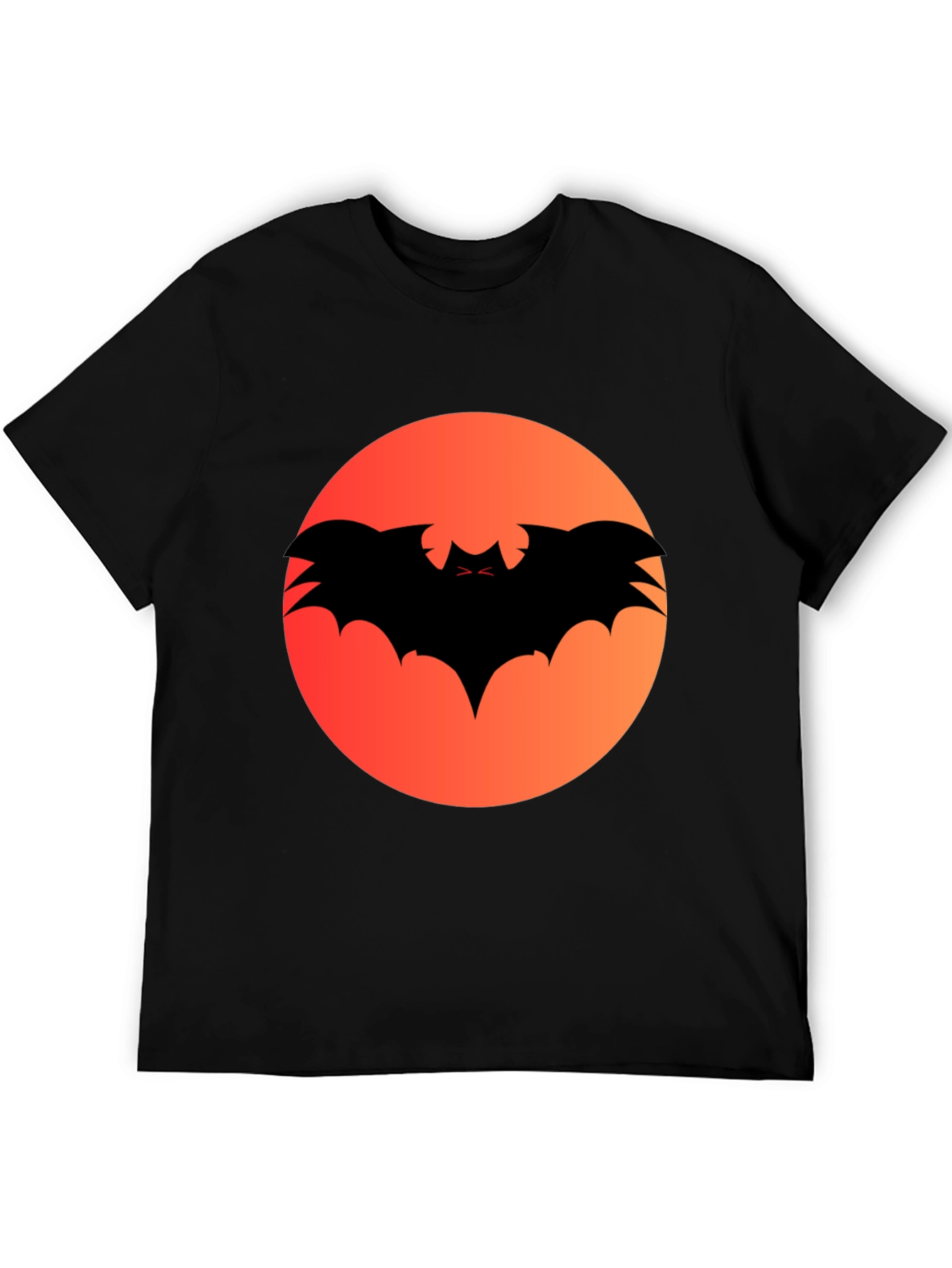 Halloween Bat Silhouette Graphic Tee