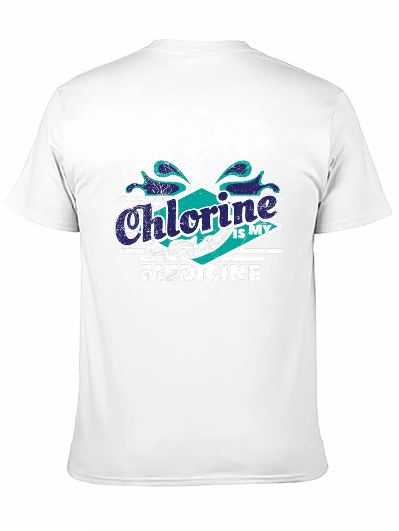 Chlorine Is My Medicine Swimmer T-Shirt