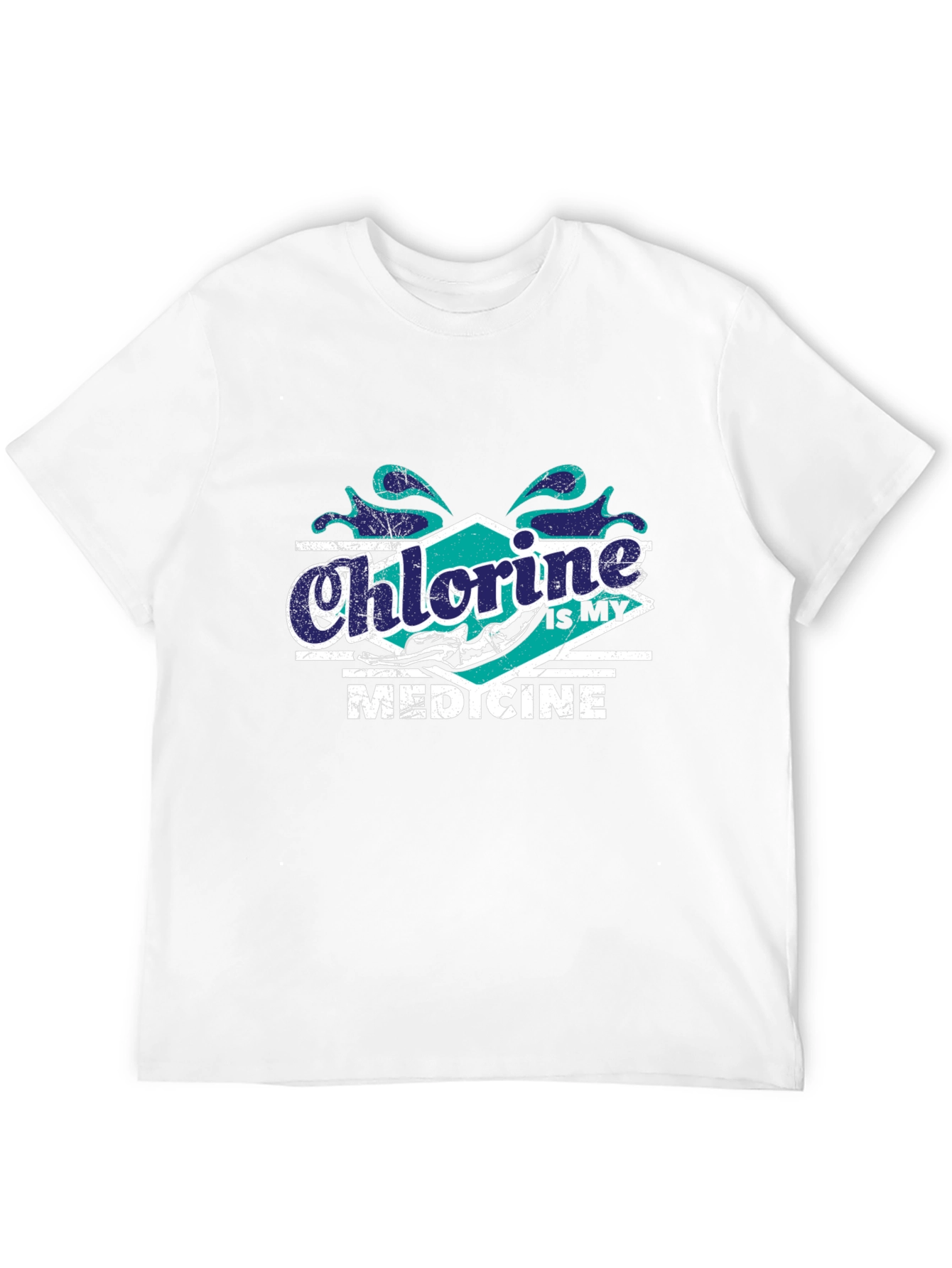 Chlorine Is My Medicine Swimmer T-Shirt