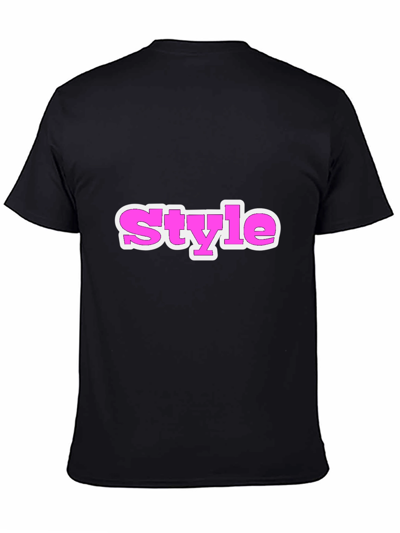 Stylish Black Tee with Style Graphic
