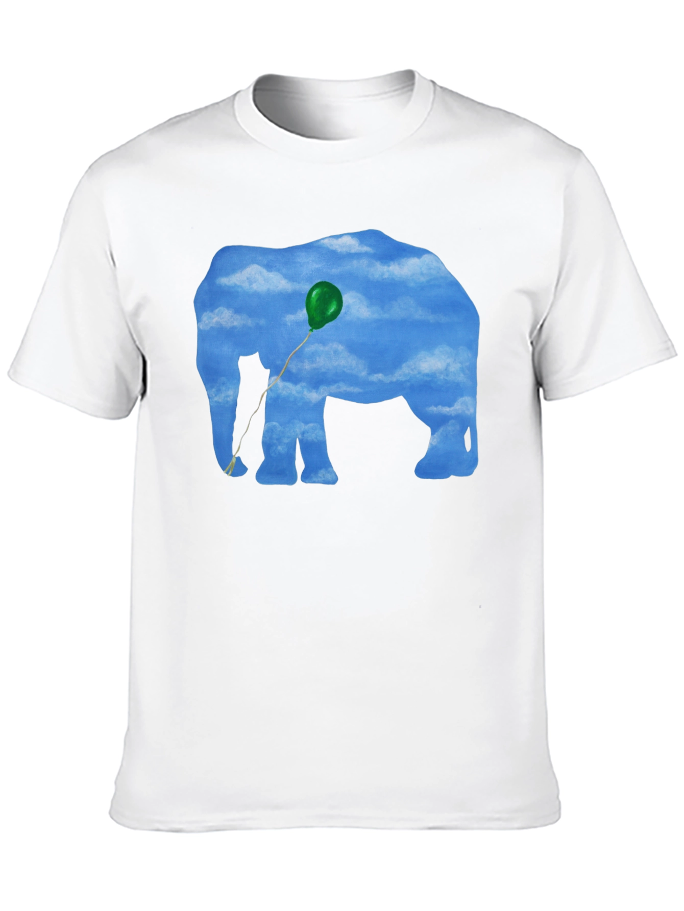 Sky Elephant Graphic Tee - Unique Cloud Design