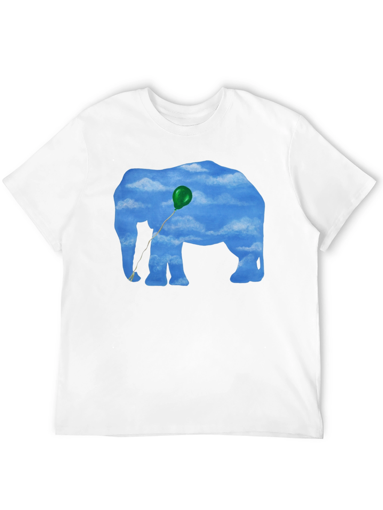 Sky Elephant Graphic Tee - Unique Cloud Design