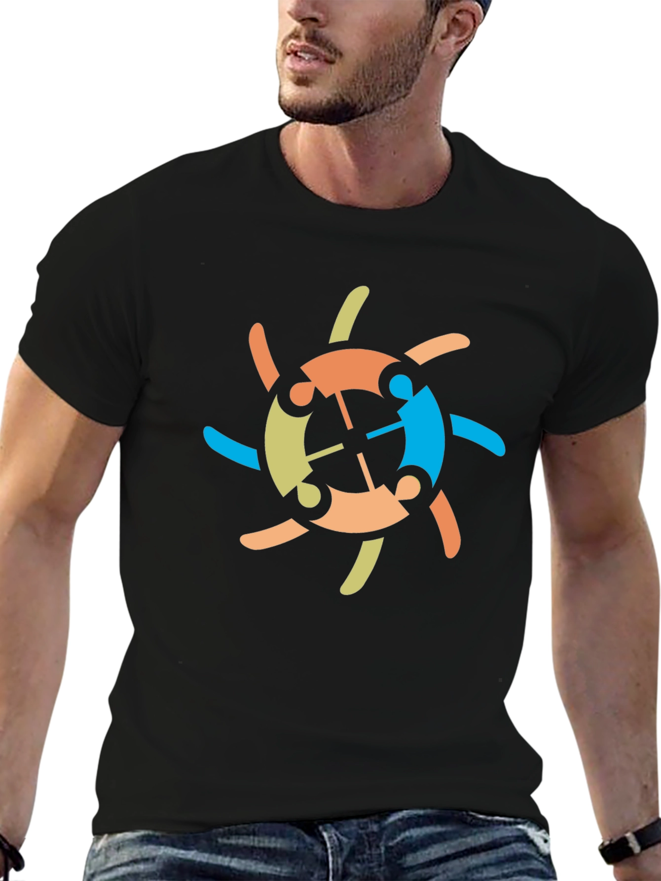 Unity Circle Graphic Tee - Black