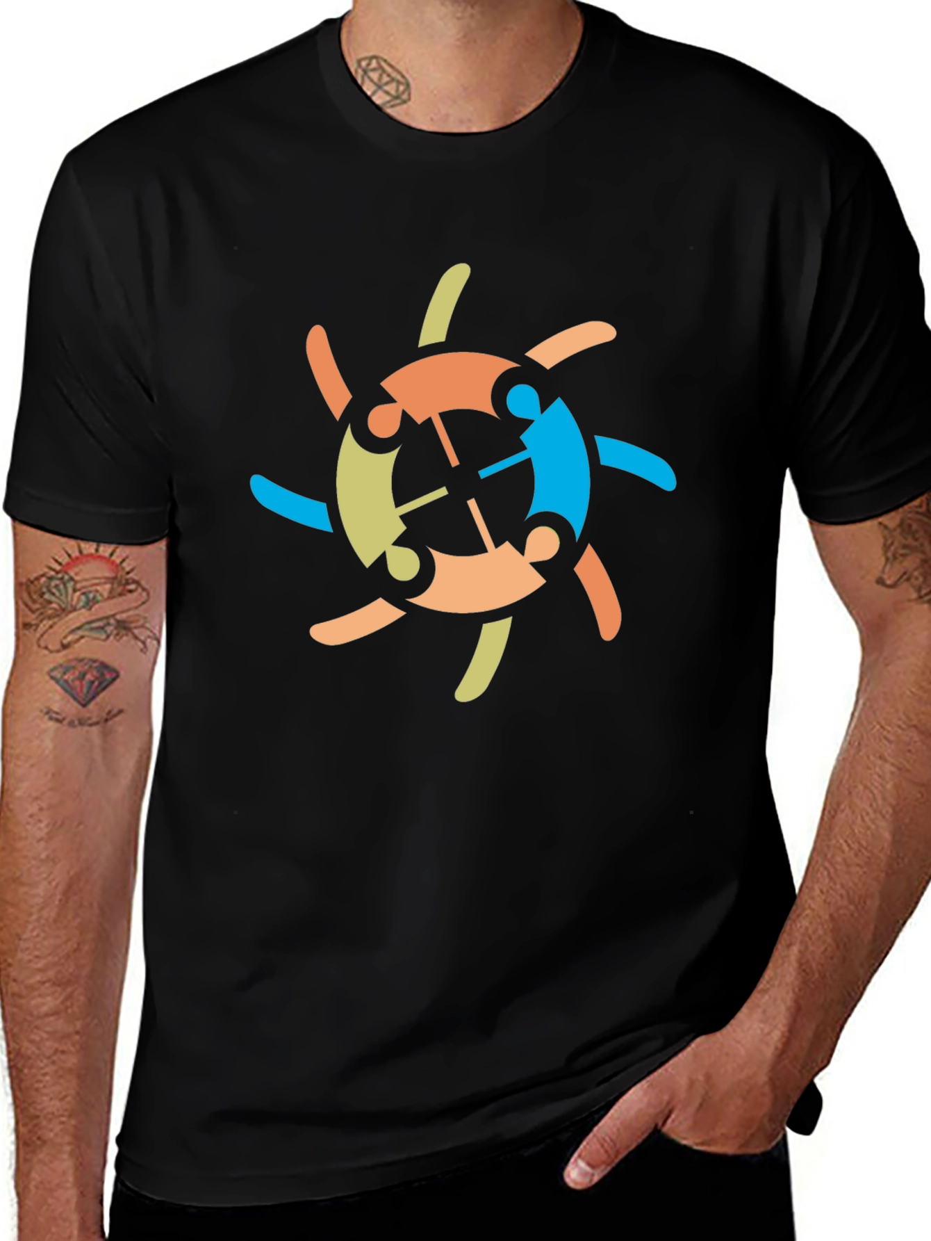 Unity Circle Graphic Tee - Black