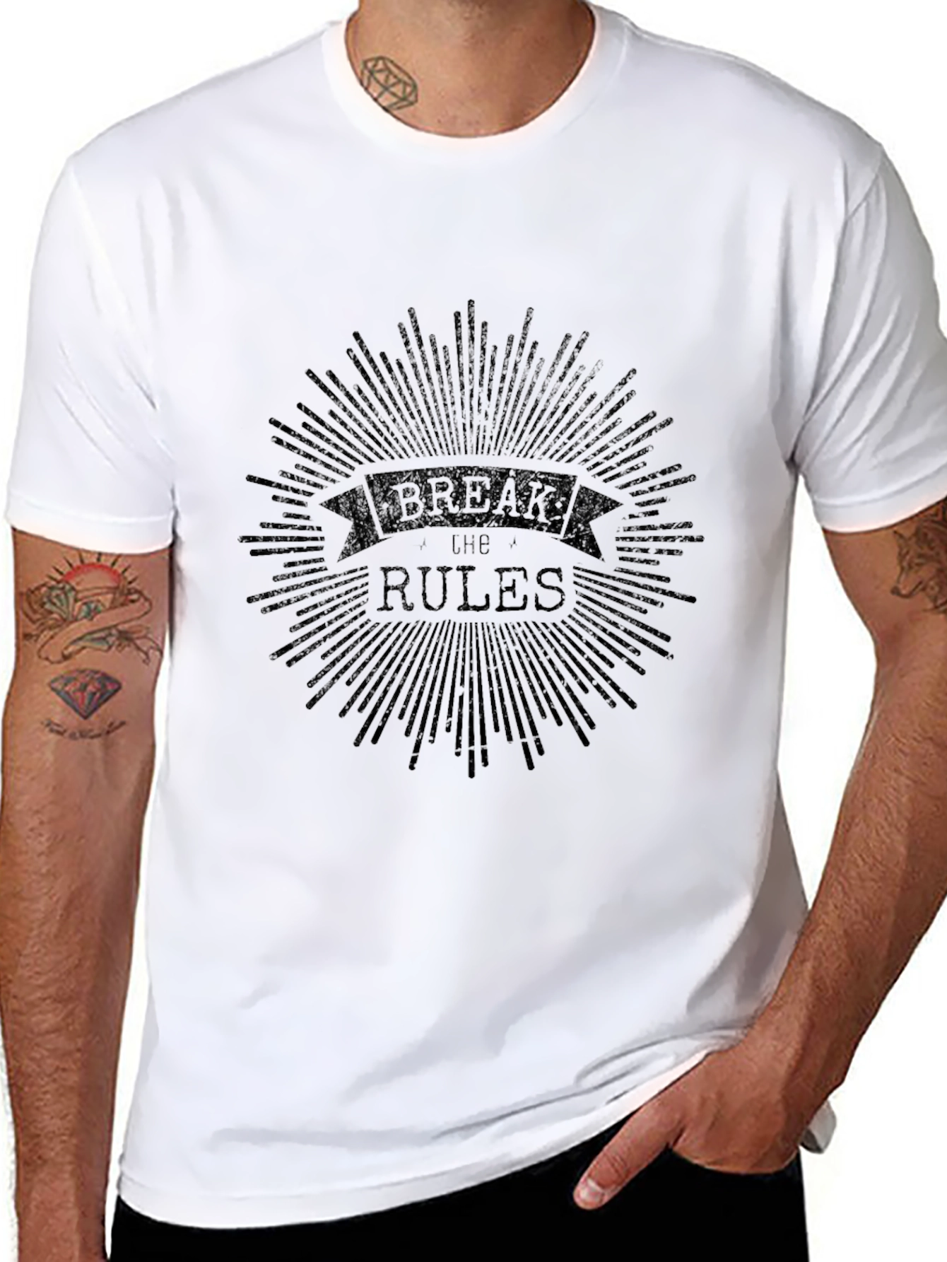 Break The Rules Graphic T-Shirt - Black