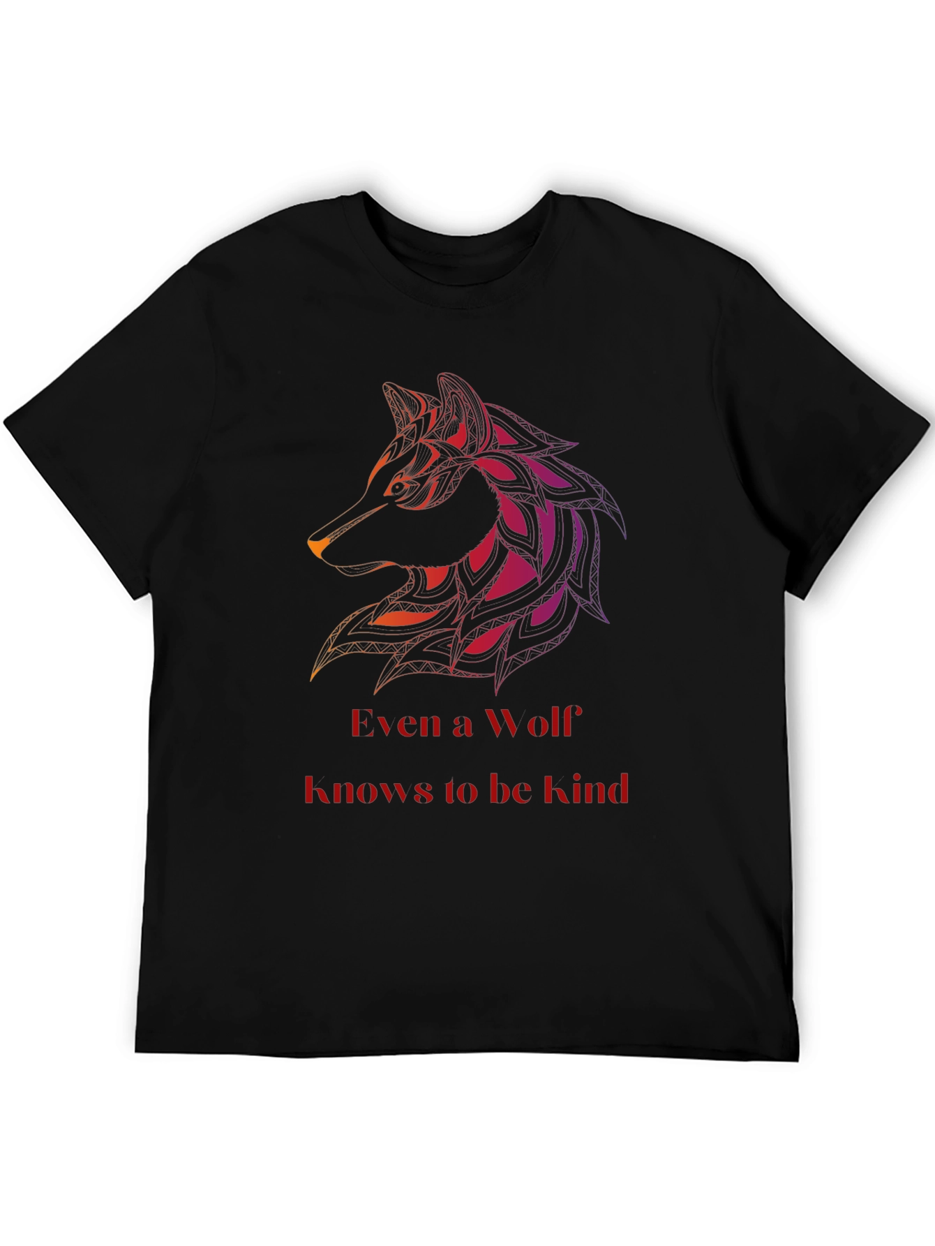 Wolf Kind T-Shirt - Mens Black Graphic Tee