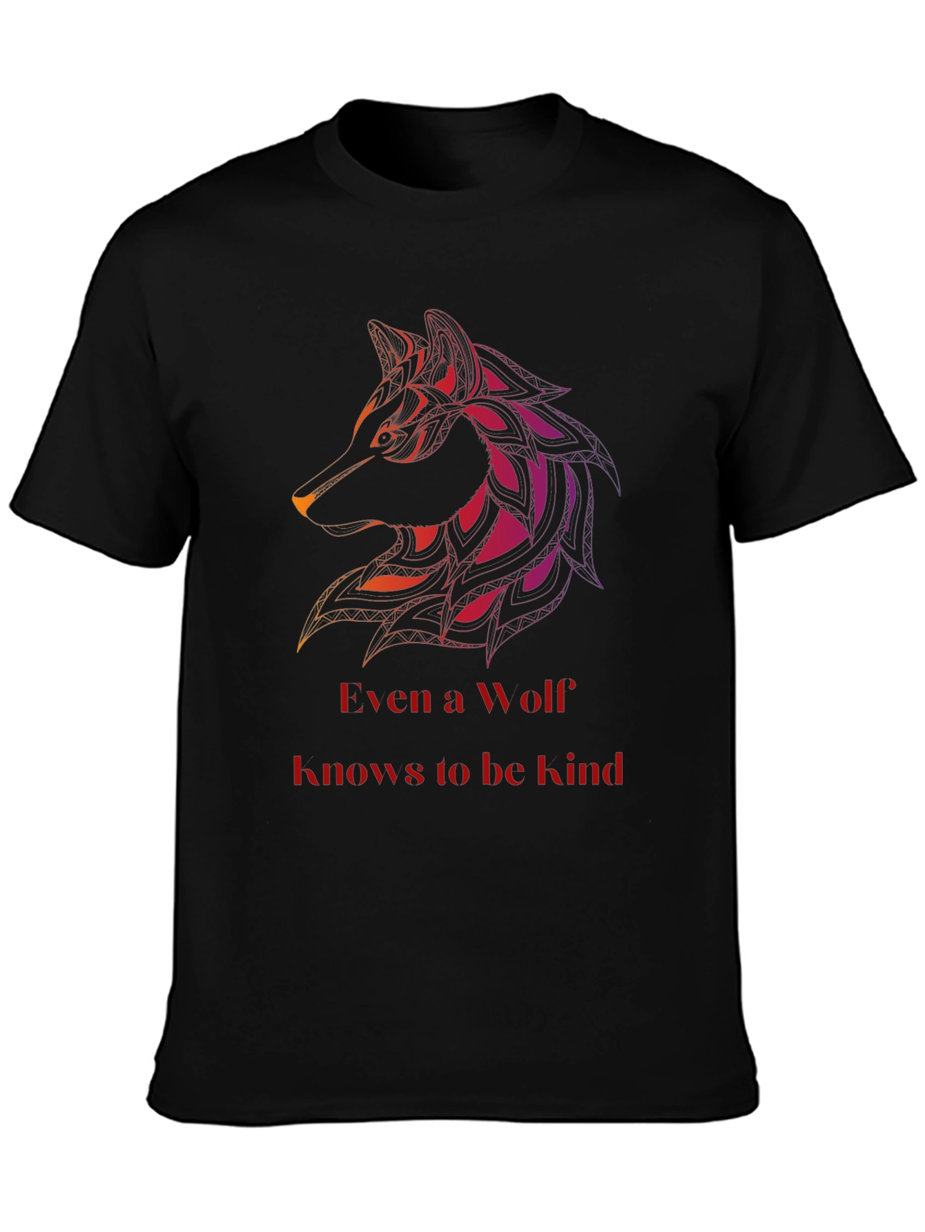 Wolf Kind T-Shirt - Mens Black Graphic Tee