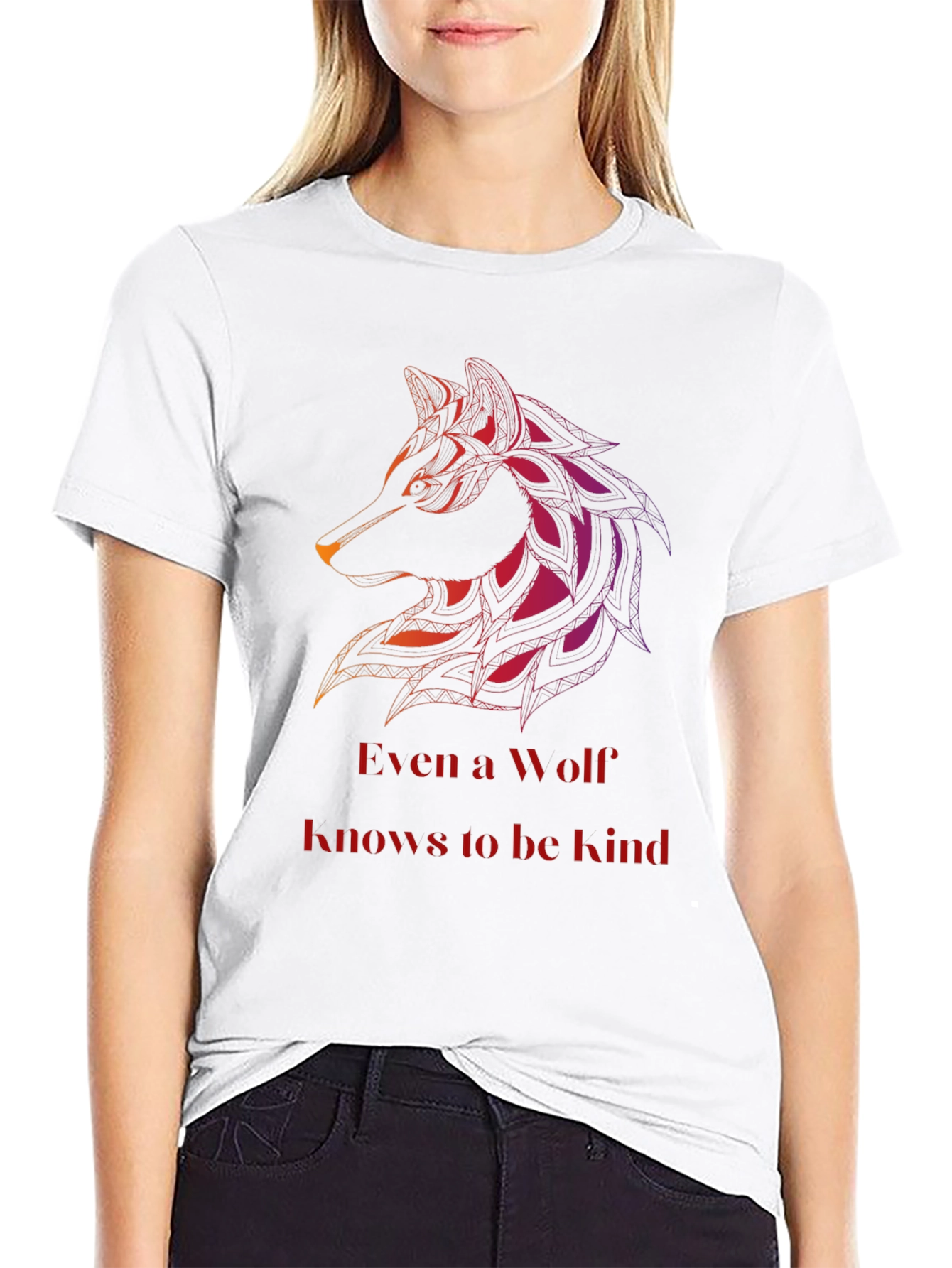 Wolf Kind T-Shirt - Mens Black Graphic Tee