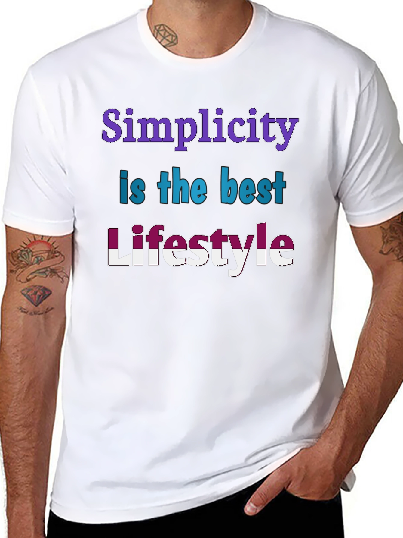 Simplicity Lifestyle Black T-Shirt