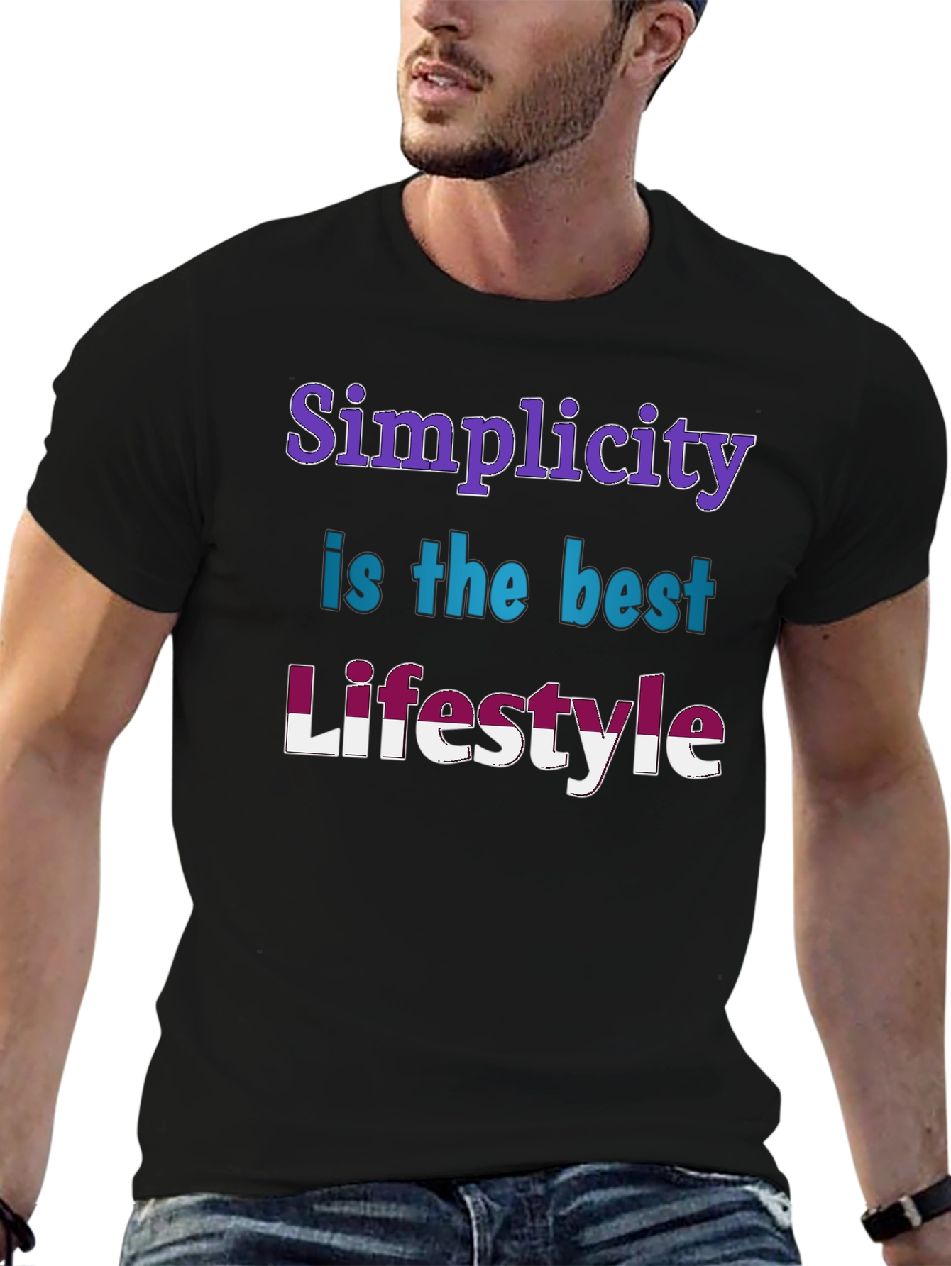 Simplicity Lifestyle Black T-Shirt