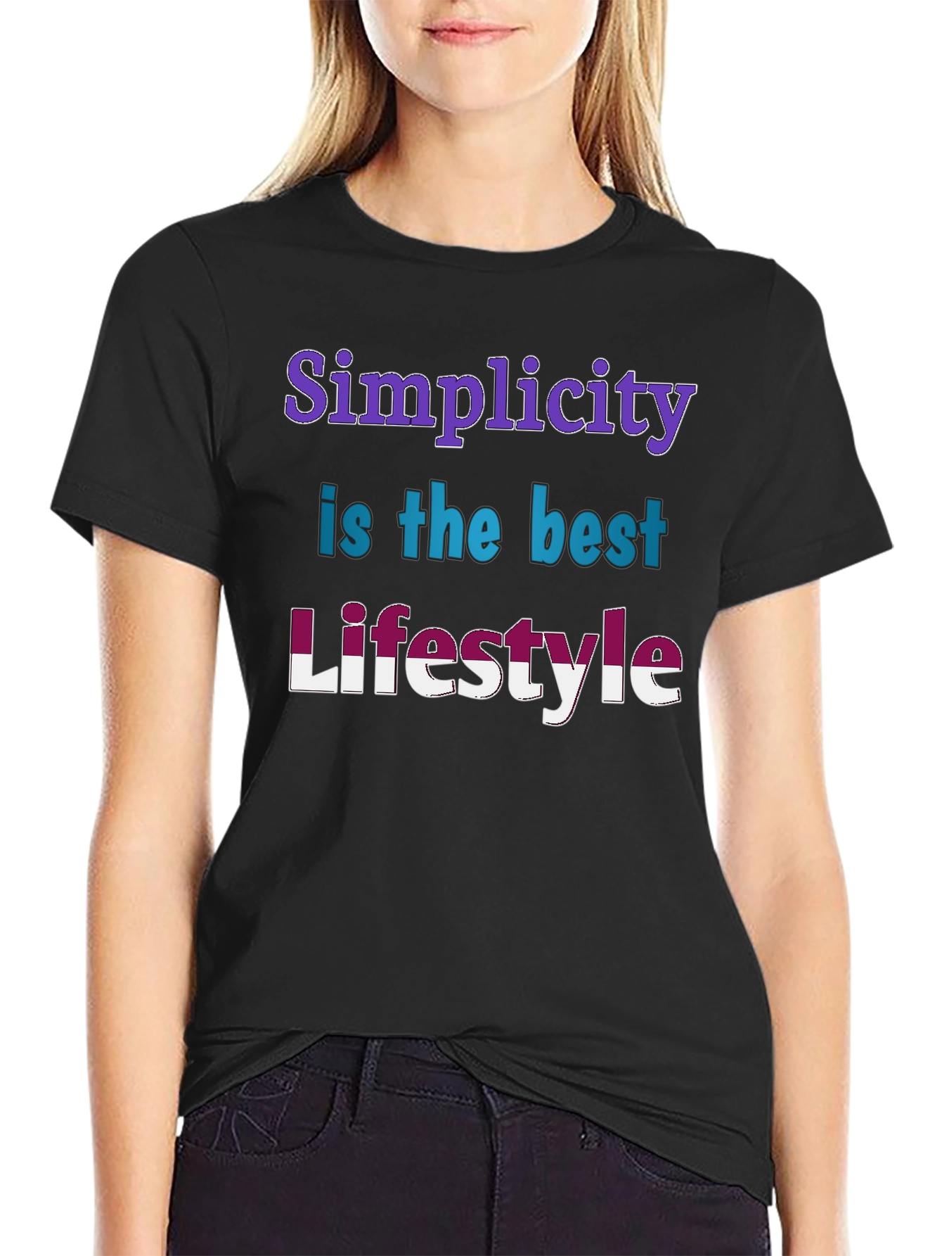 Simplicity Lifestyle Black T-Shirt