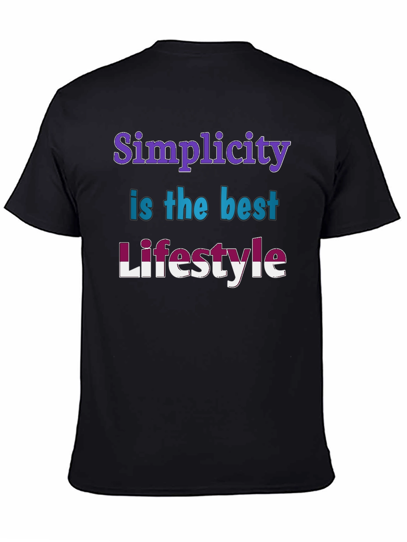 Simplicity Lifestyle Black T-Shirt