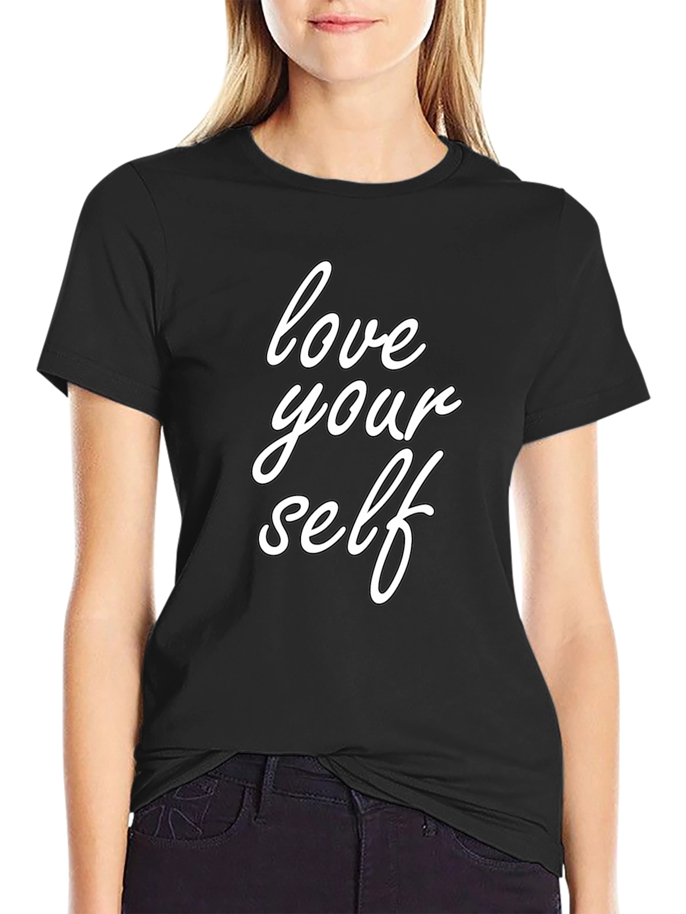 Love Yourself Graphic Tee - Stylish Black T-Shirt