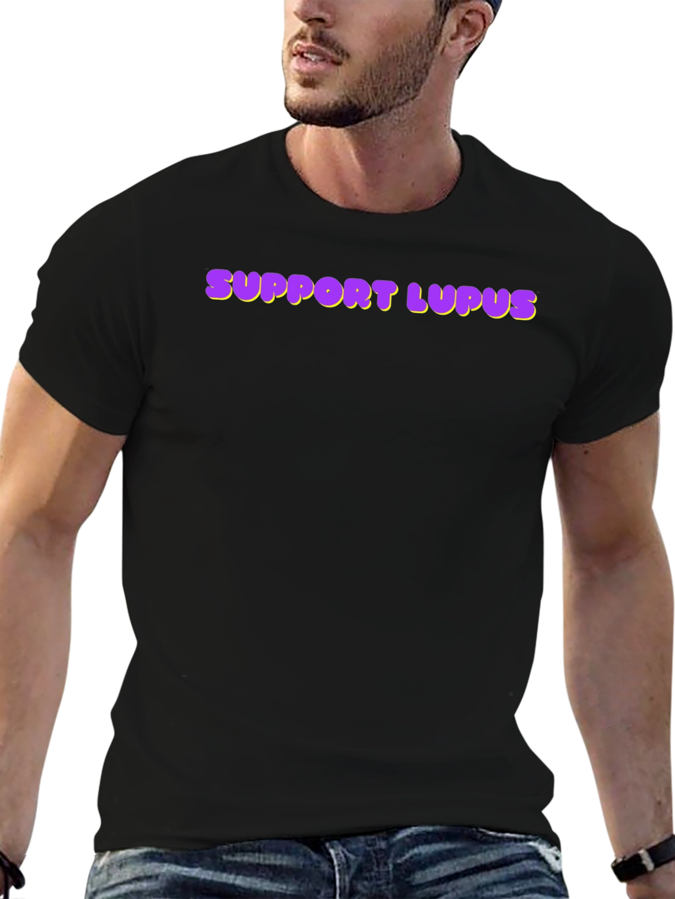 Support Lupus Awareness T-Shirt - Black