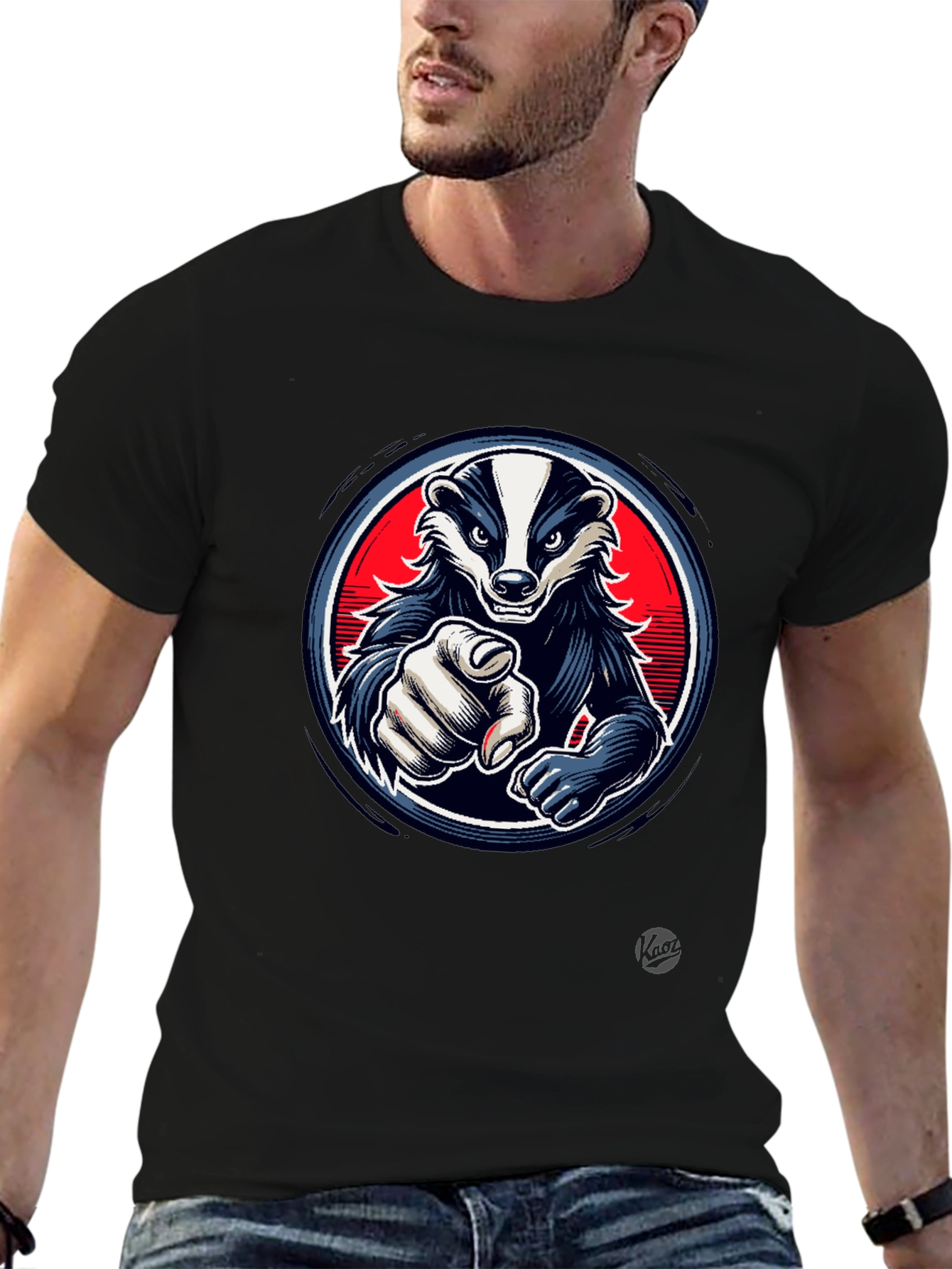 Cool Badger Graphic T-Shirt